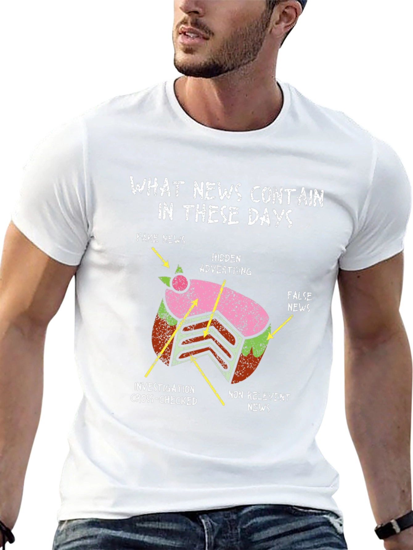 Humorous News Critique T-Shirt