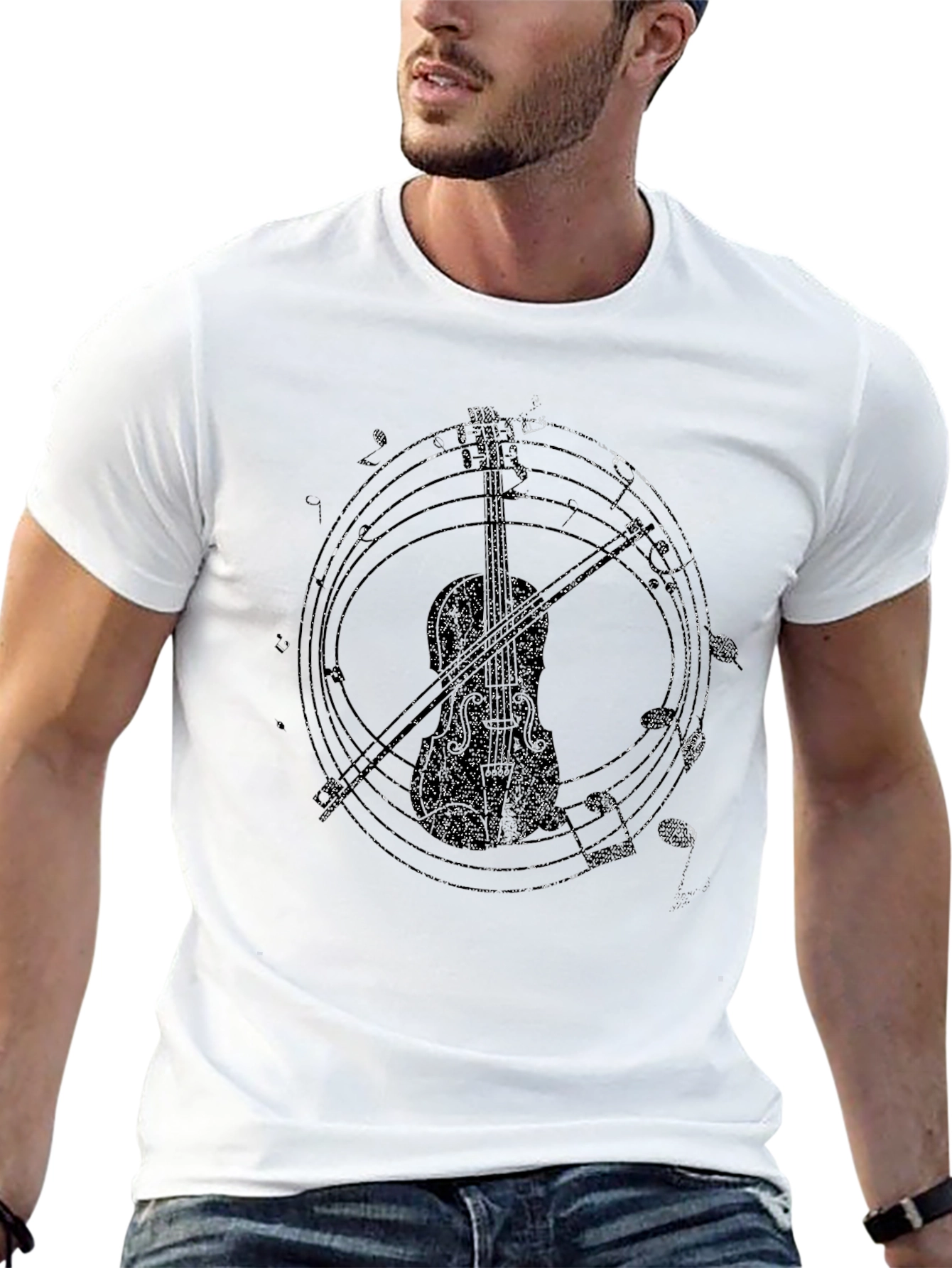 Guitar Music T-Shirt - Black