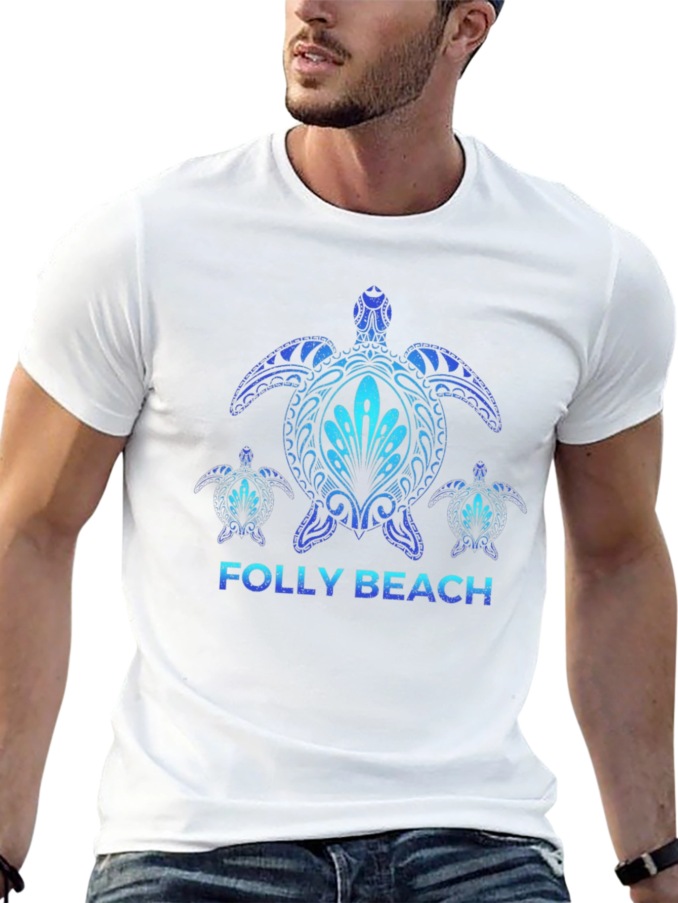 Folly Beach Turtle Graphic Tee