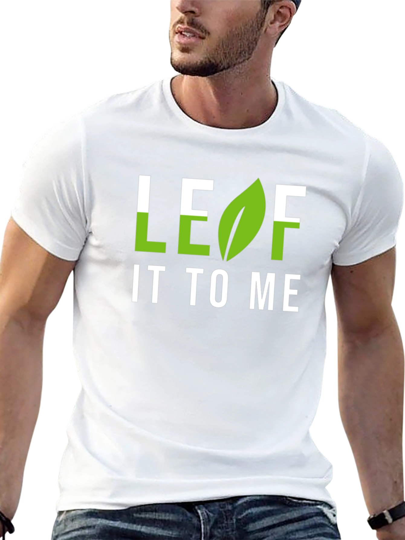 Leaf It To Me Graphic T-Shirt - Black