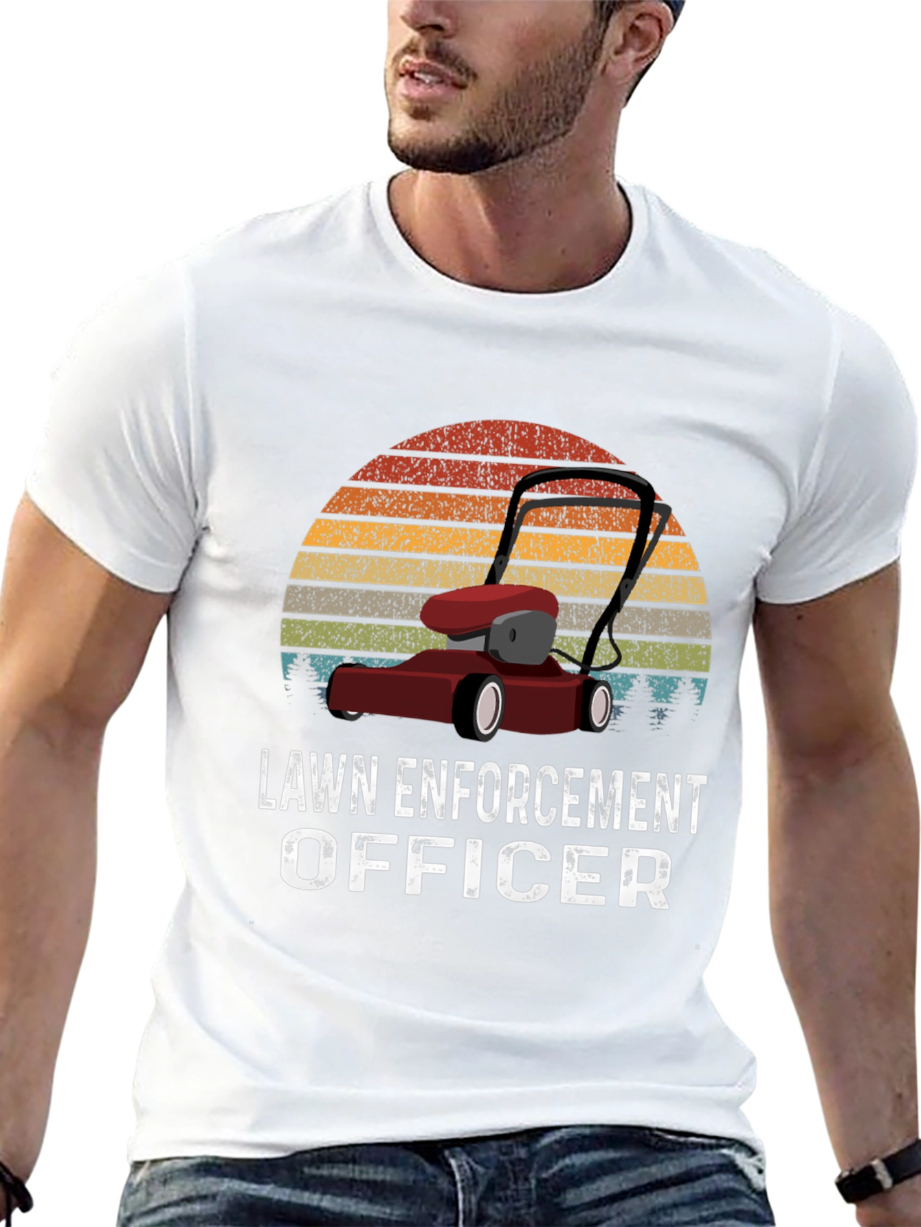 Lawn Enforcement Officer Graphic Tee