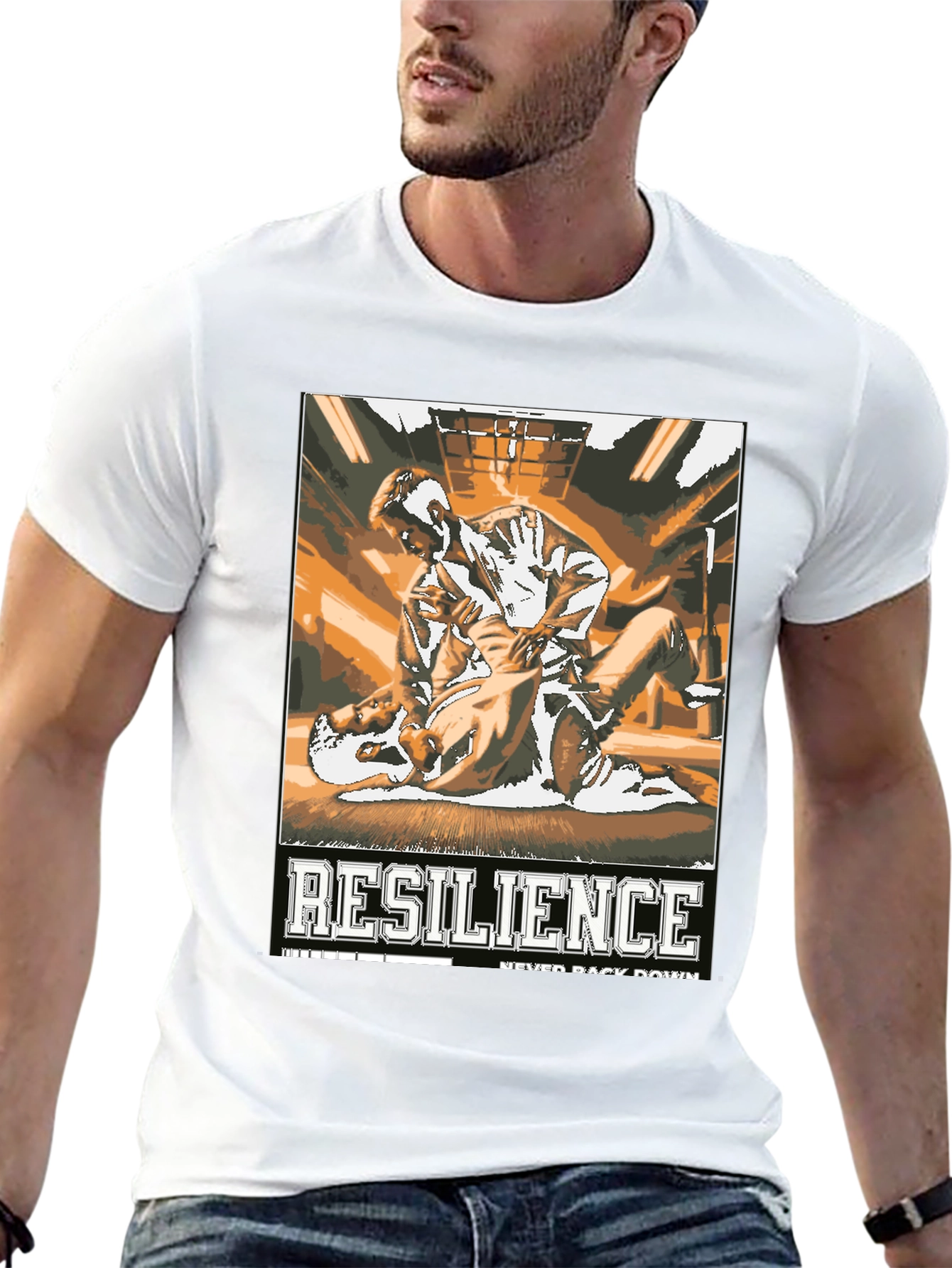 Resilience Jiu Jitsu T-Shirt - Never Back Down