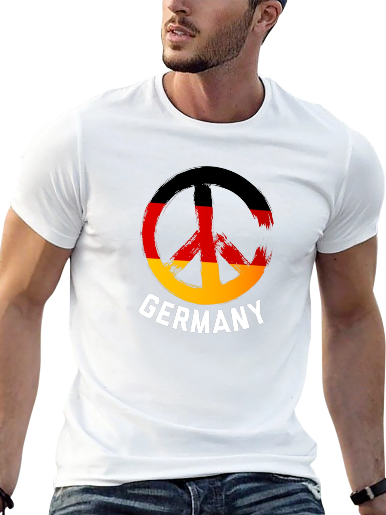 Germany Peace Symbol Tee - Black