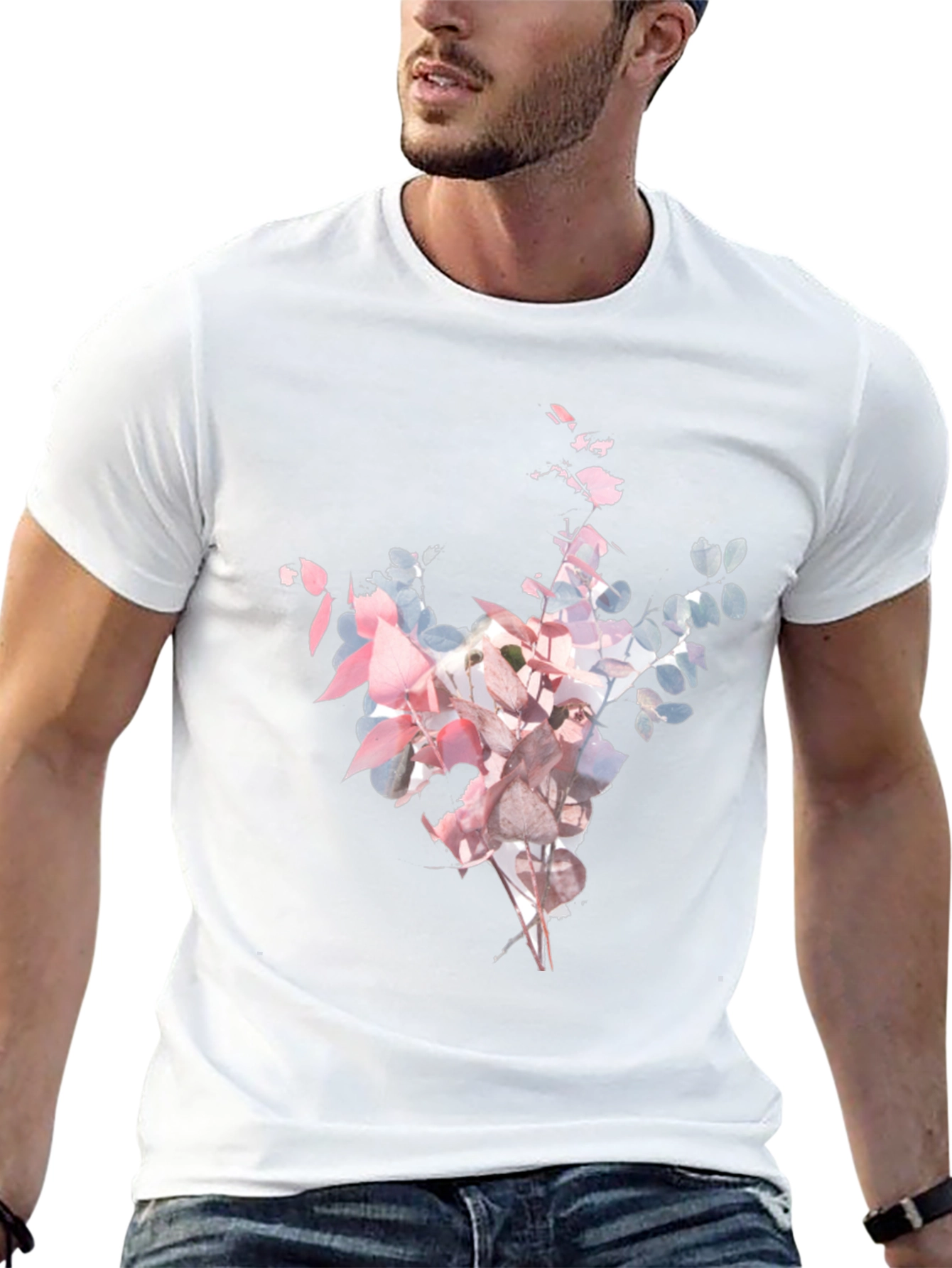 Floral Black T-Shirt