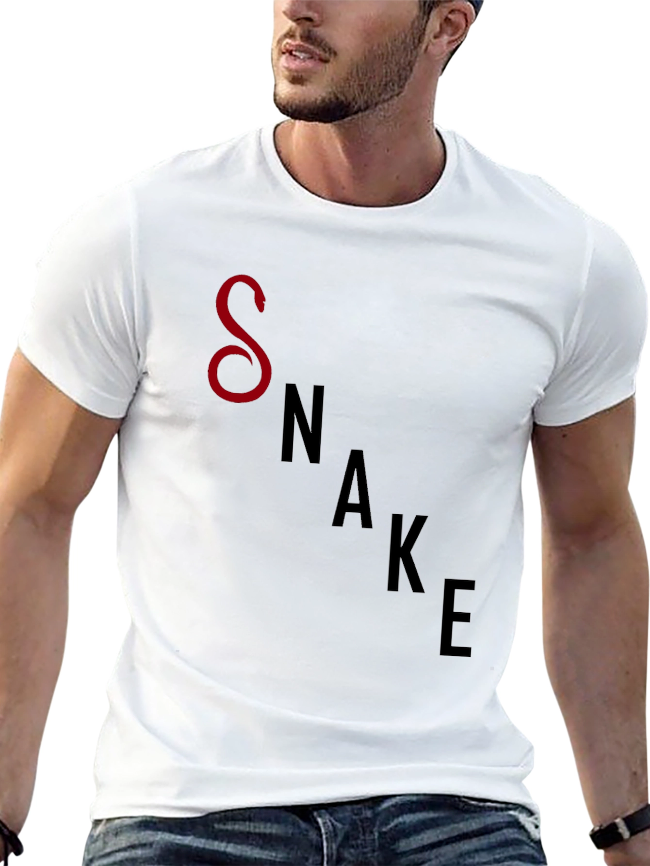Black Snake Graphic Tee - Cool & Stylish
