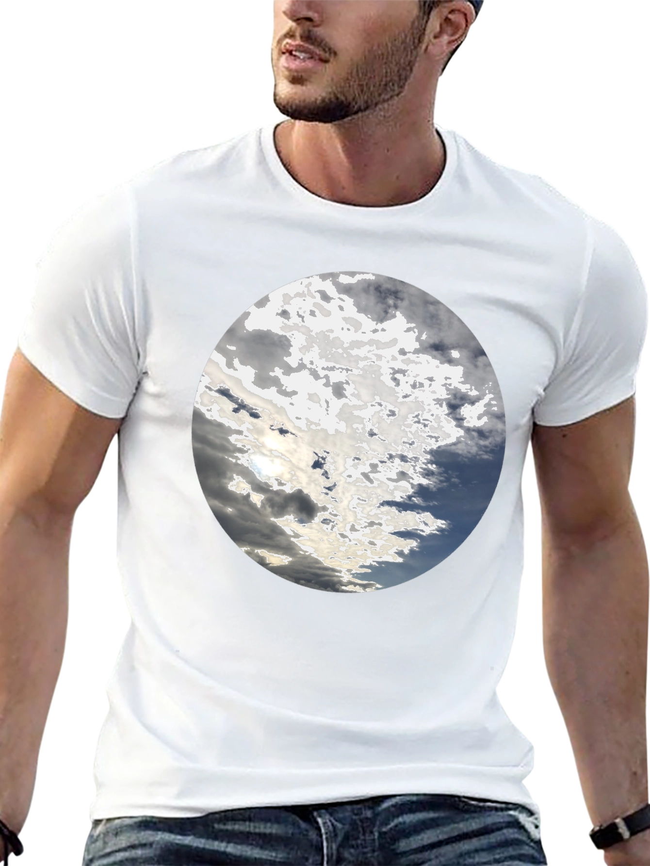 Cloudscape Graphic Black T-Shirt