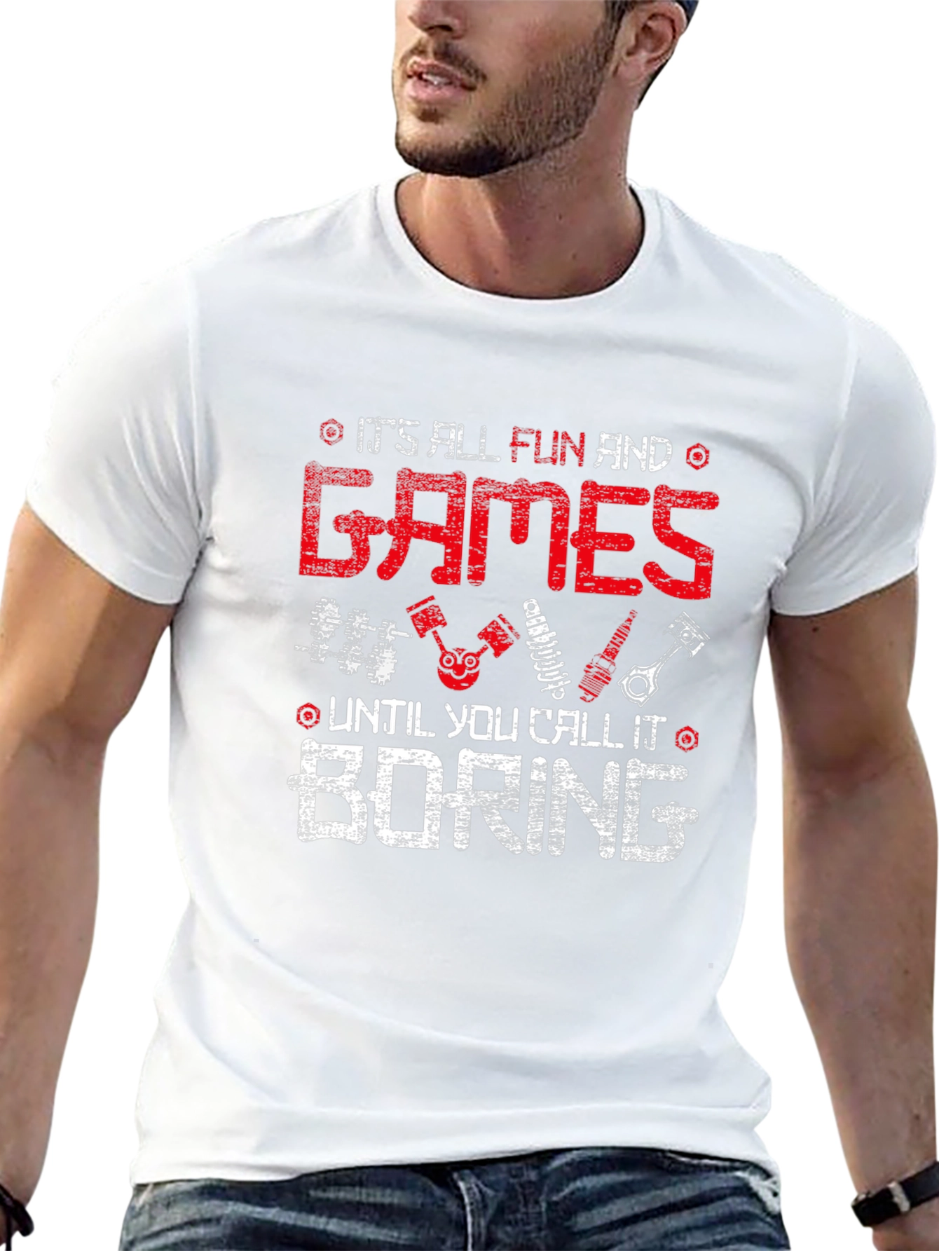 Fun and Games Boring T-Shirt - Black