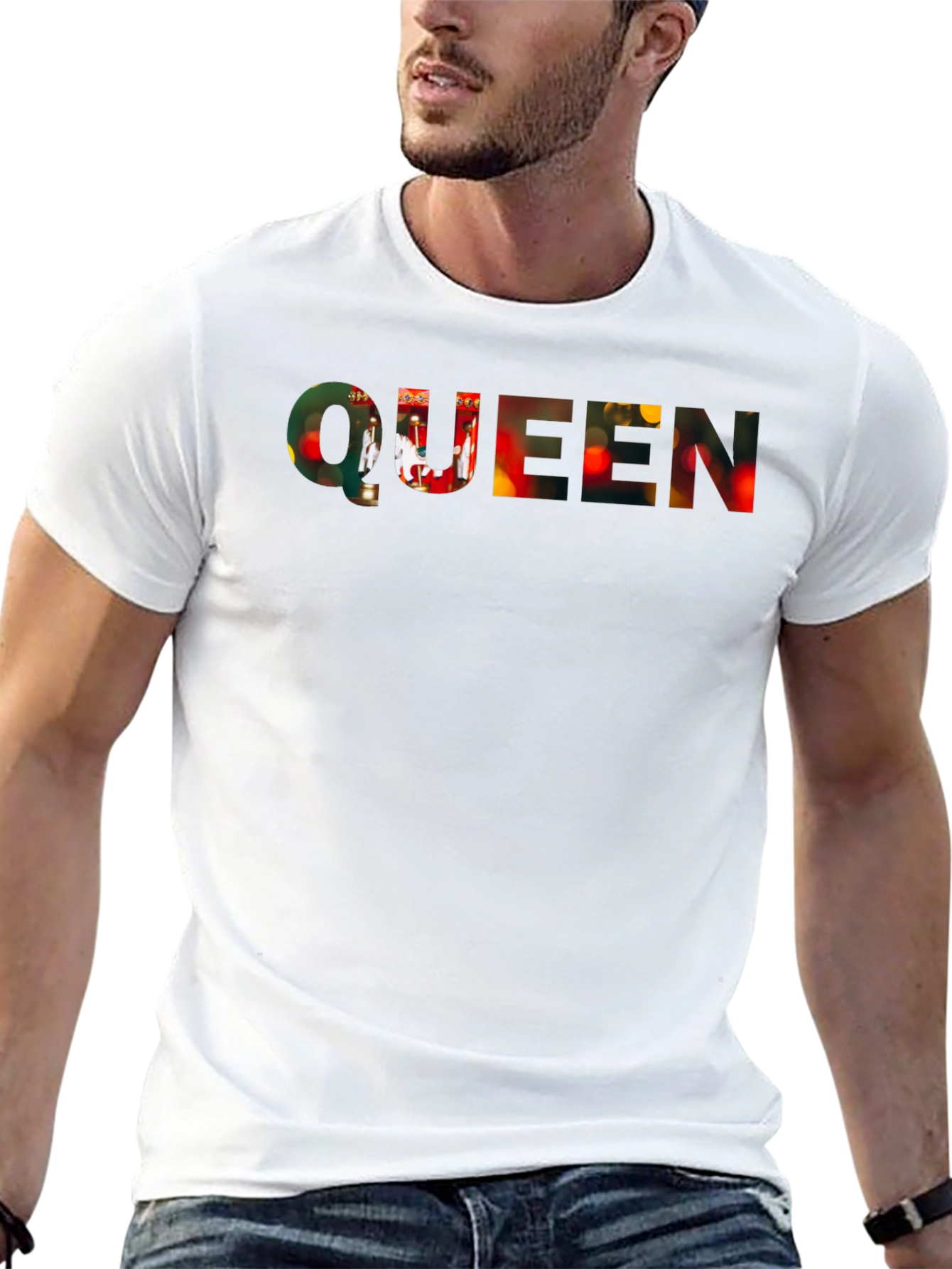Queen Band T-Shirt - Black Crew Neck Tee