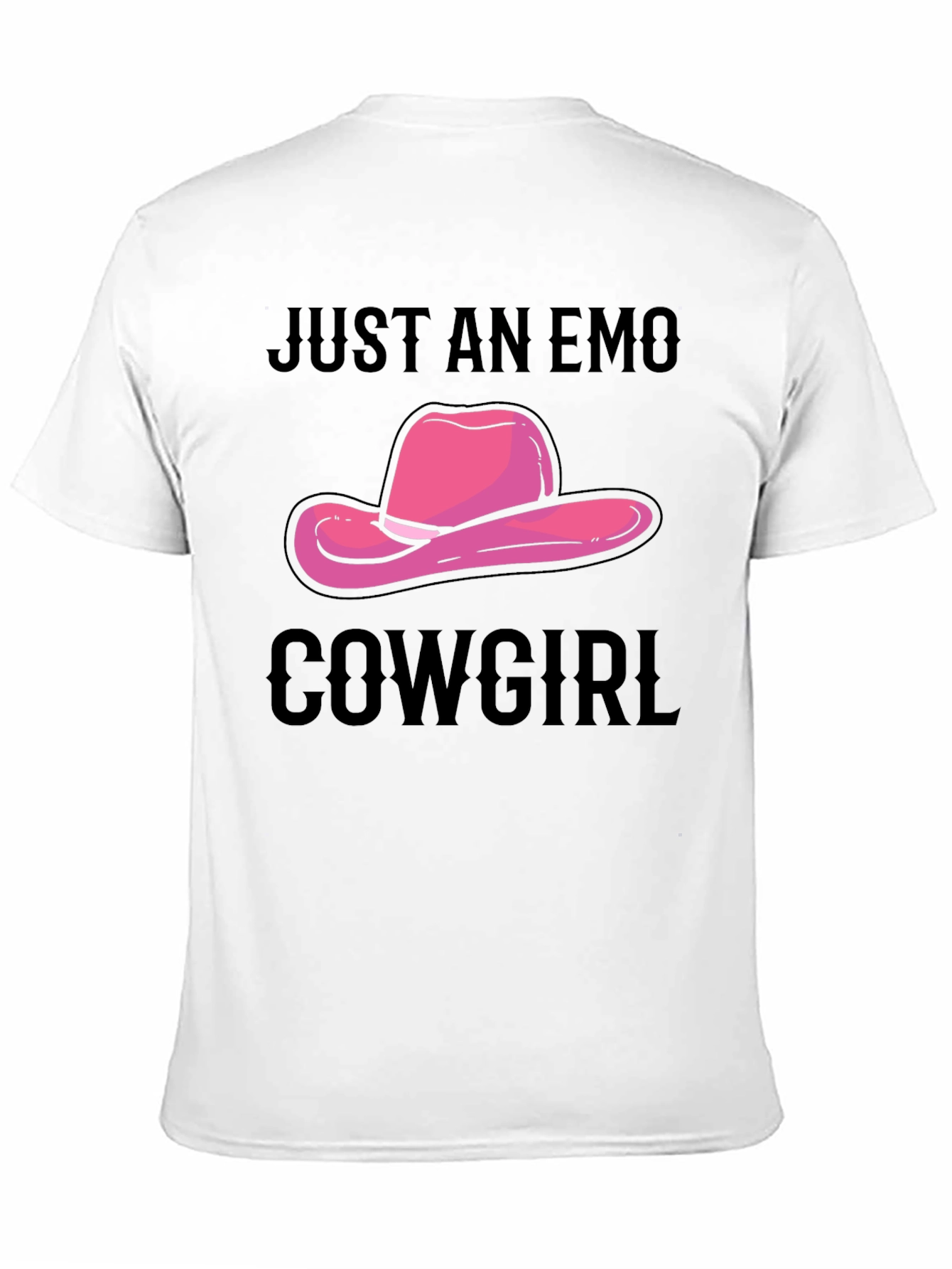 Just An Emo Cowgirl T-Shirt - Unique Graphic Tee