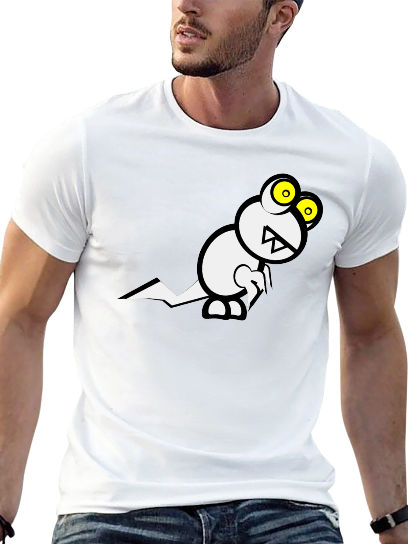 Monster Graphic Black Tee