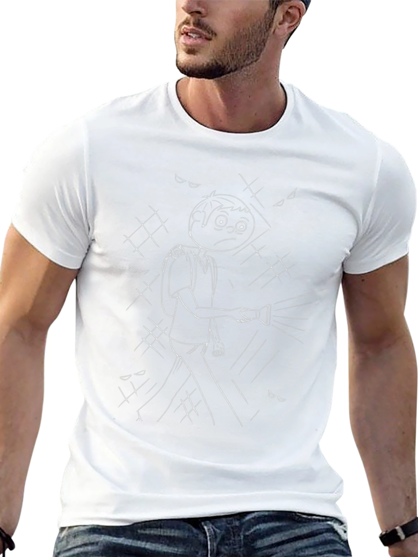 Sketchy Flashlight Graphic Tee