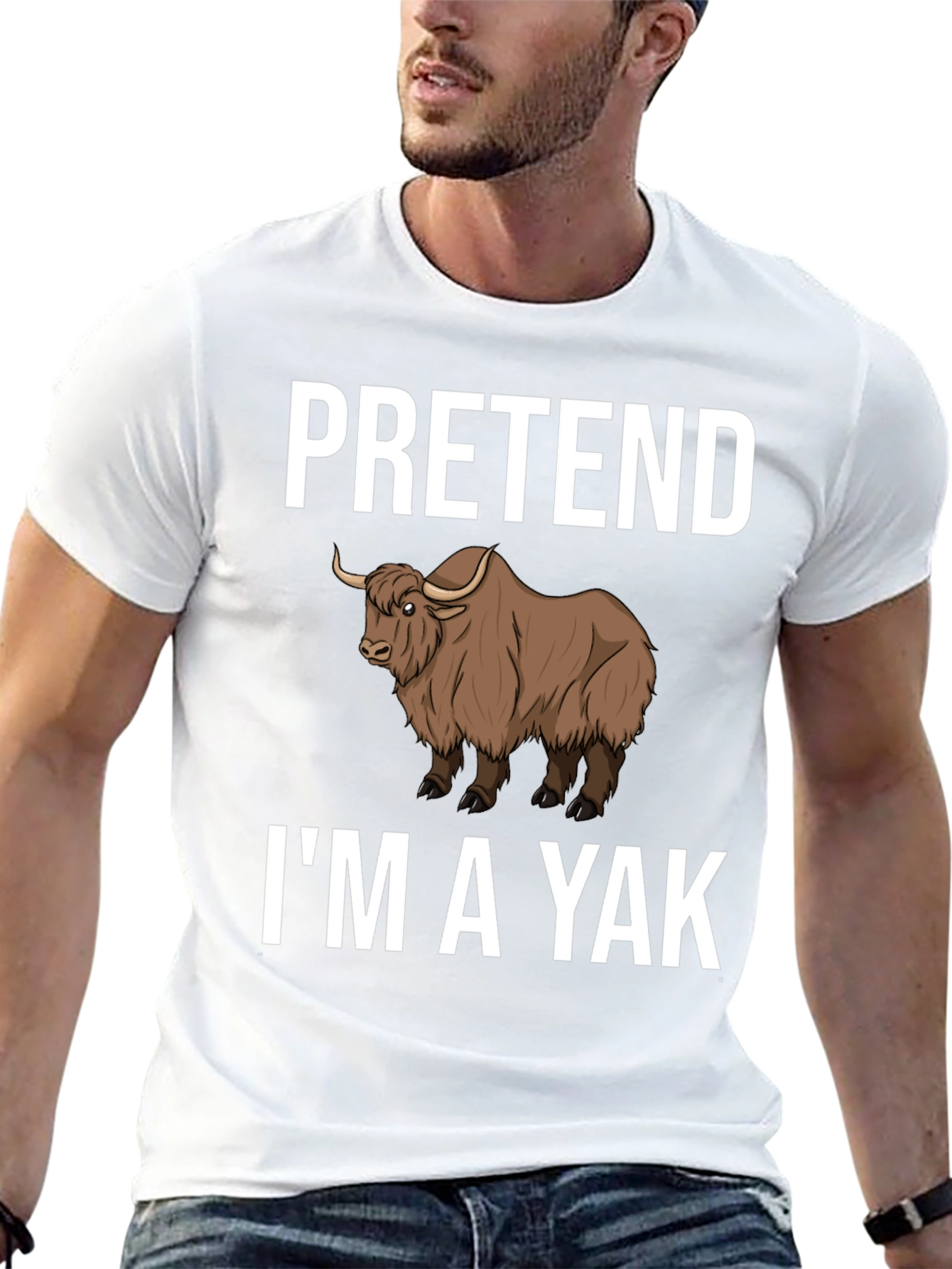 Pretend Im a Yak Funny T-Shirt