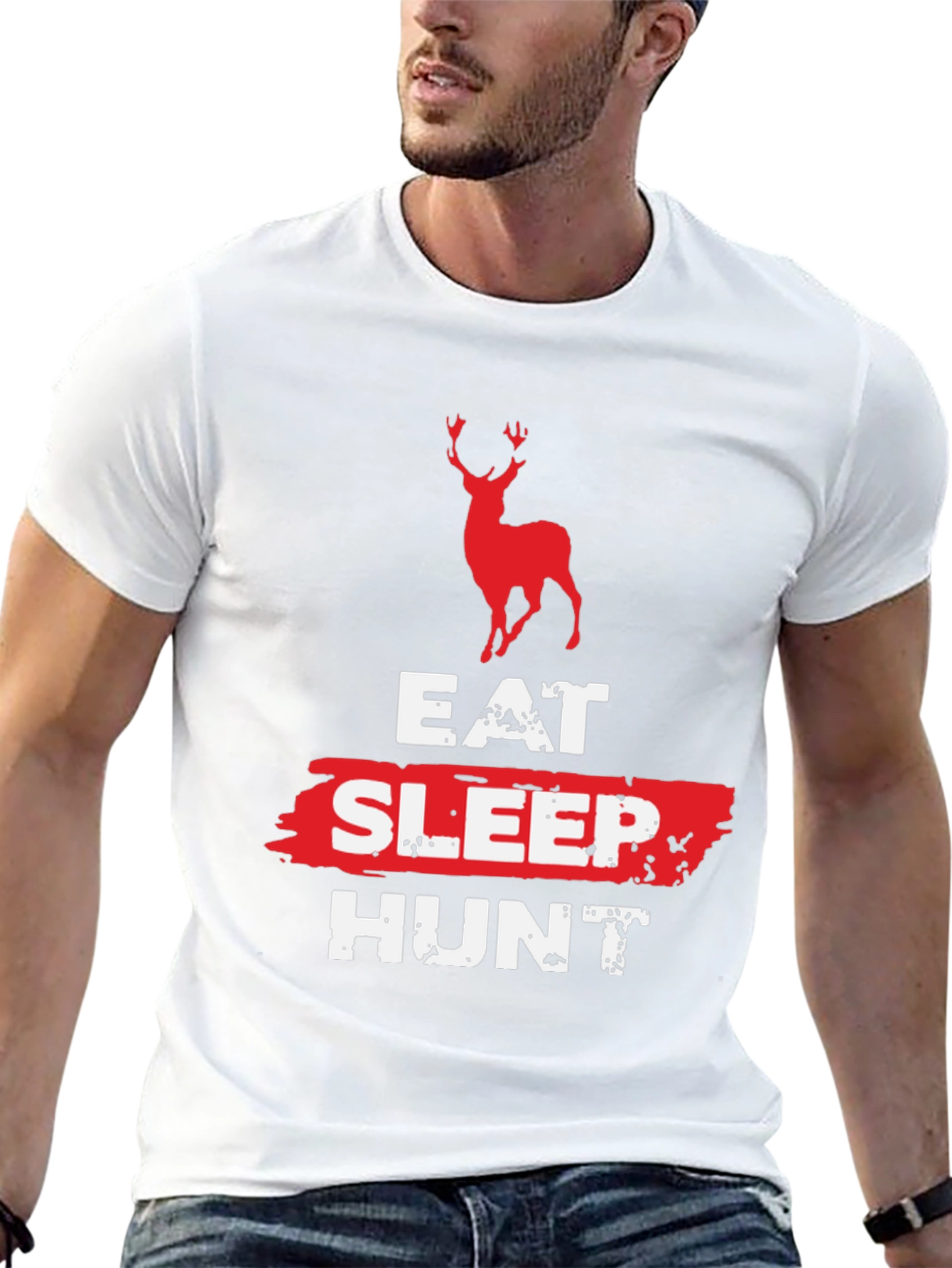 Eat Sleep Hunt Deer Graphic Tee