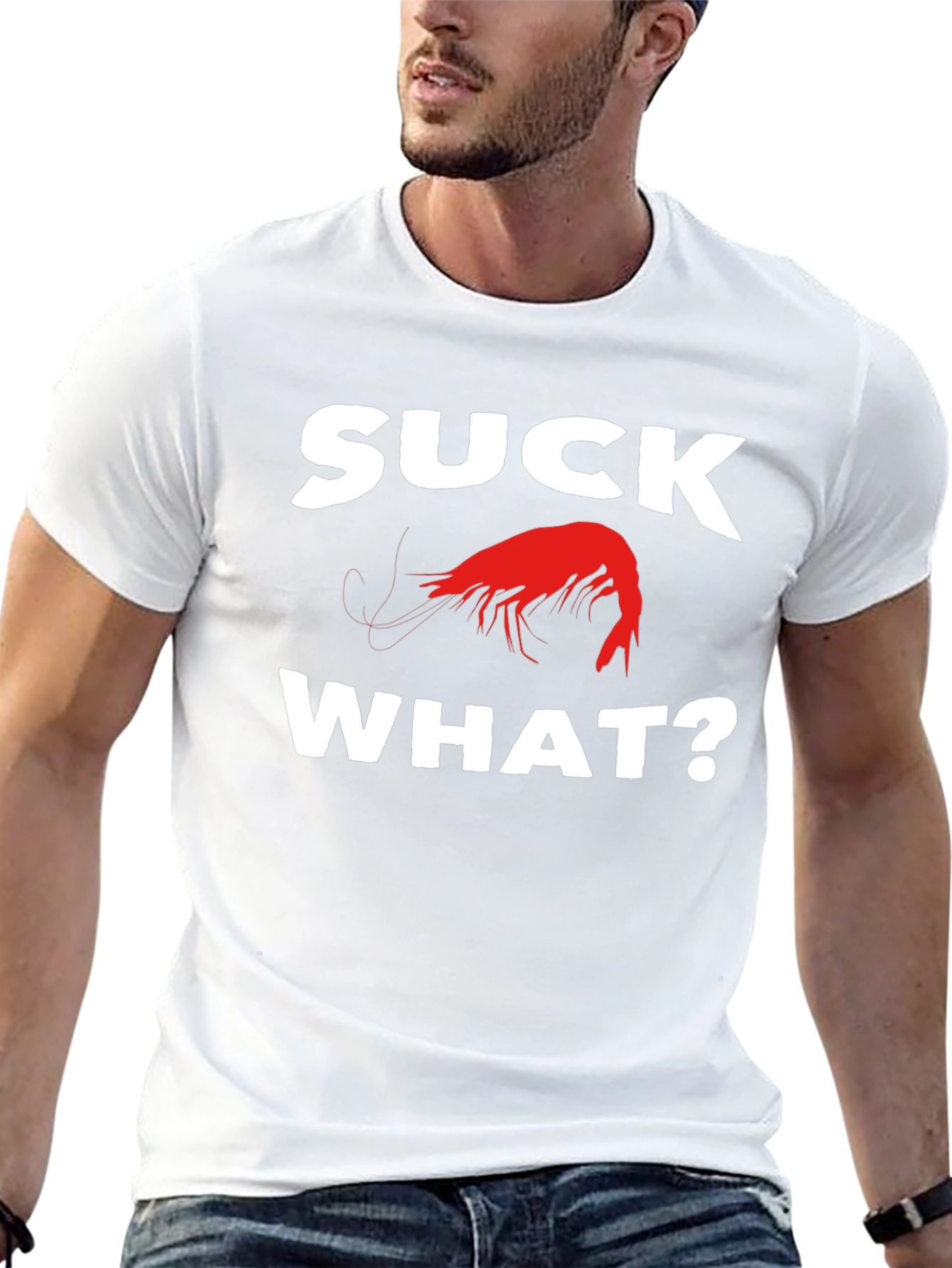 Suck Crawfish T-Shirt Funny Cajun Louisiana Tee