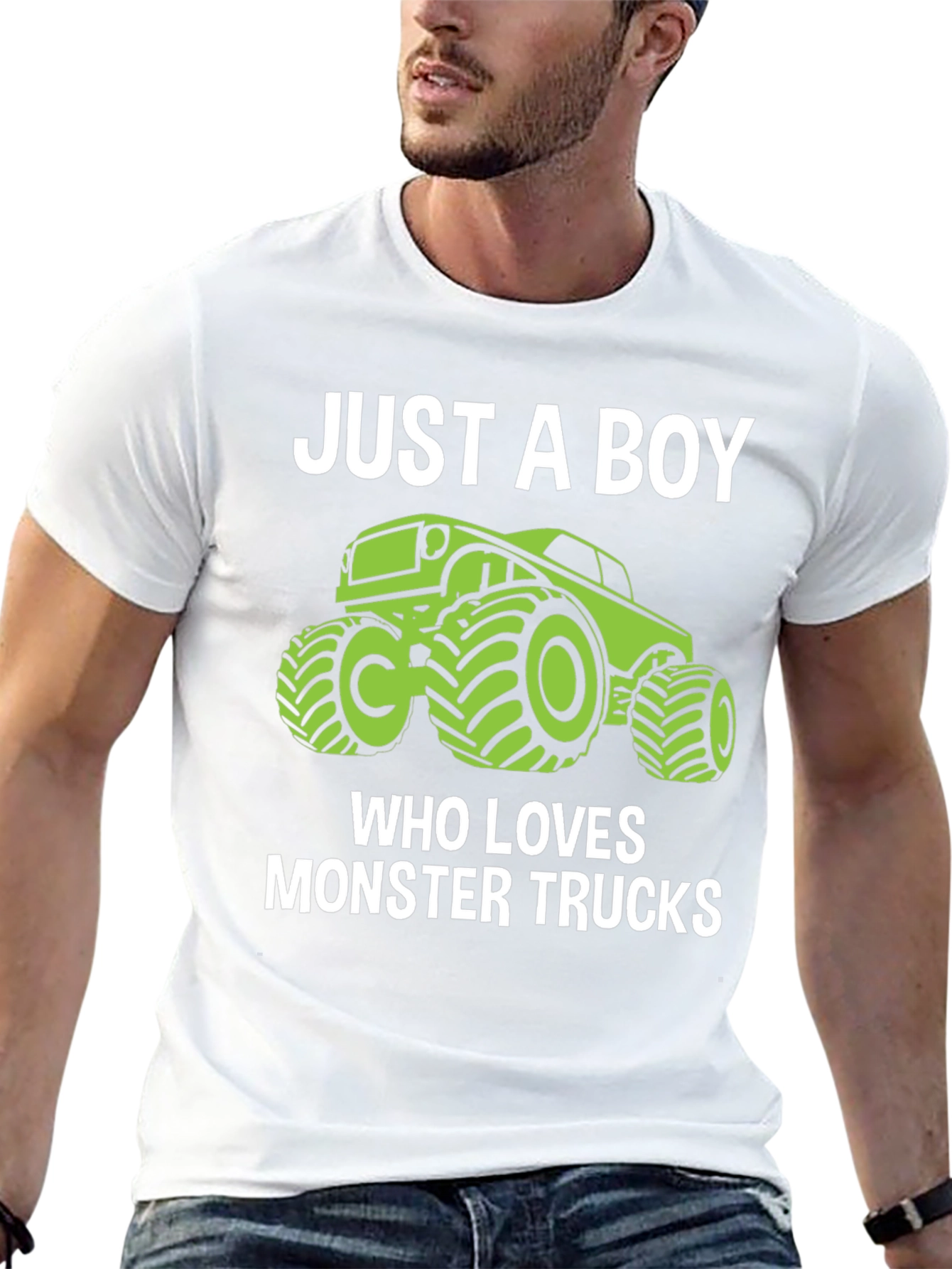 Just A Boy Who Loves Monster Trucks T-Shirt