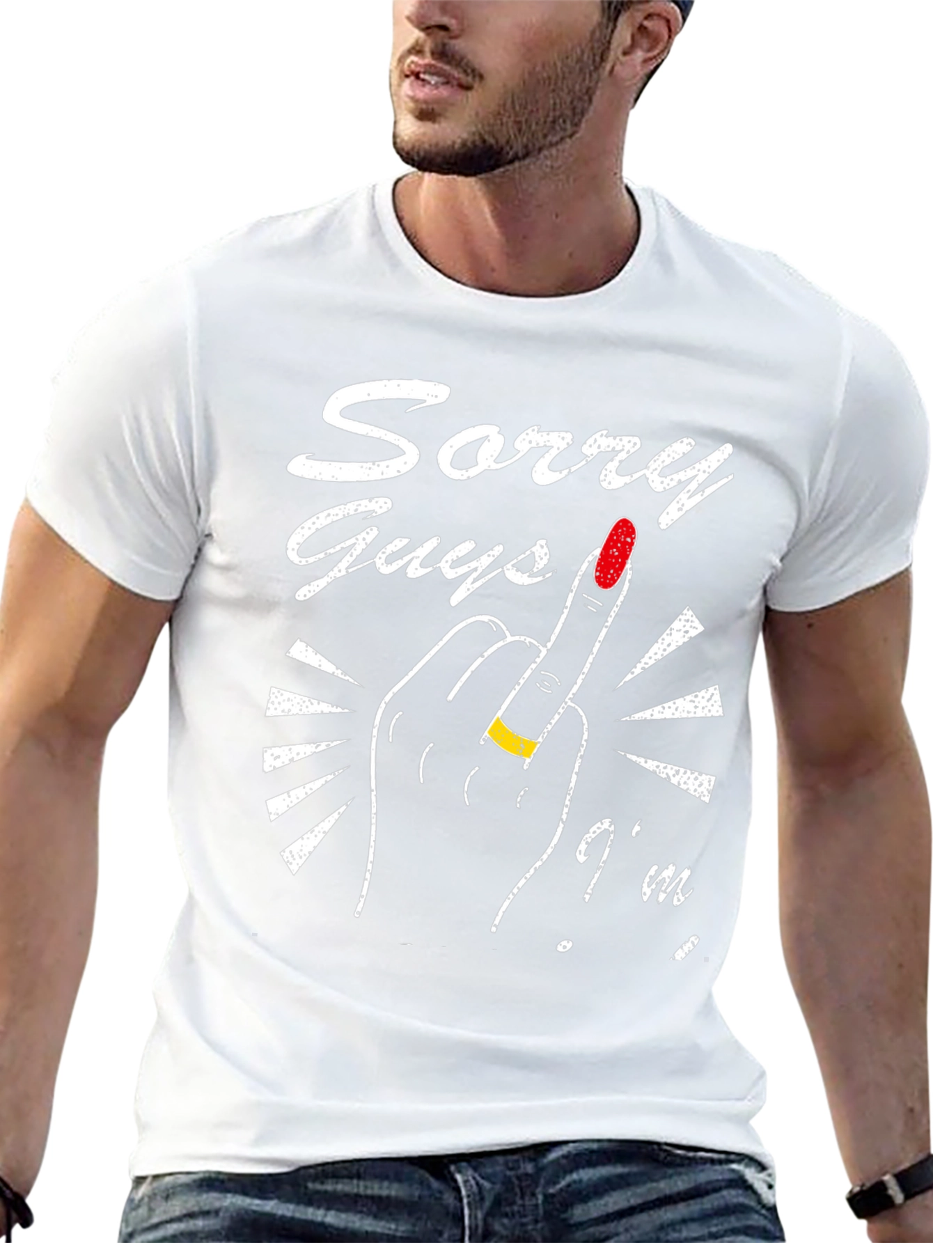 Sorry Guys Im Married Middle Finger T-Shirt
