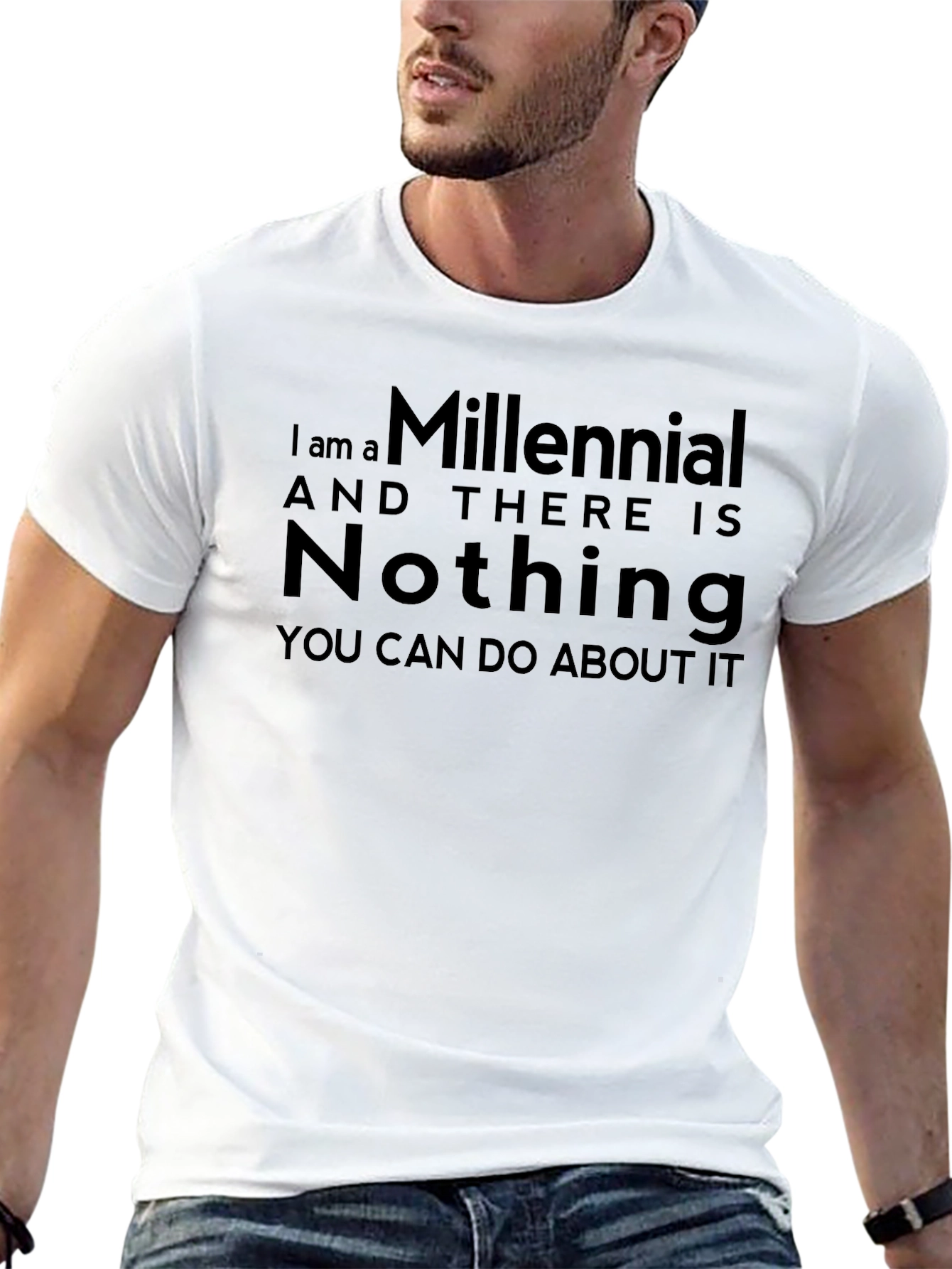 Millennial Statement T-Shirt - Black