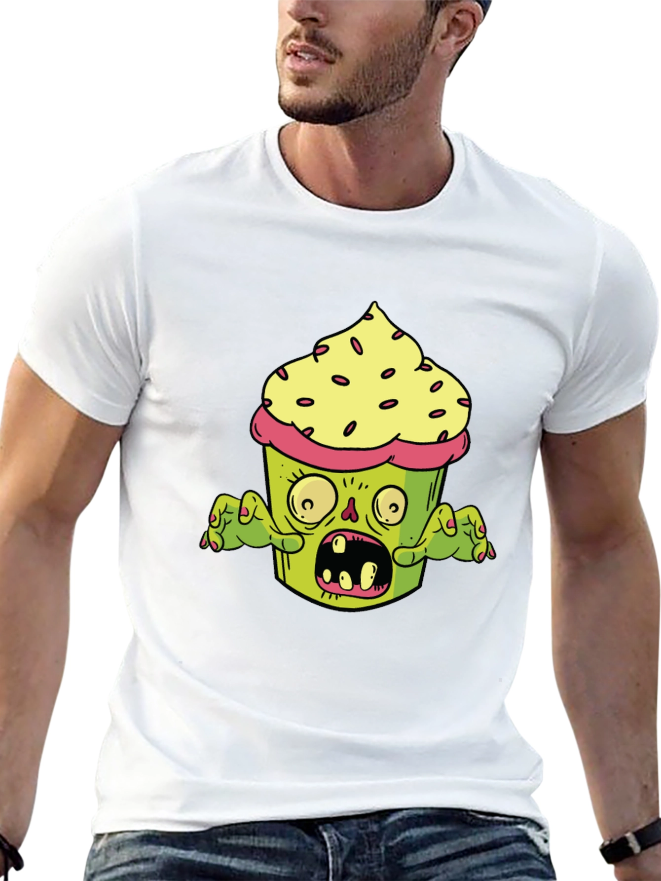 Zombie Cupcake T-Shirt - Graphic Novelty Tee