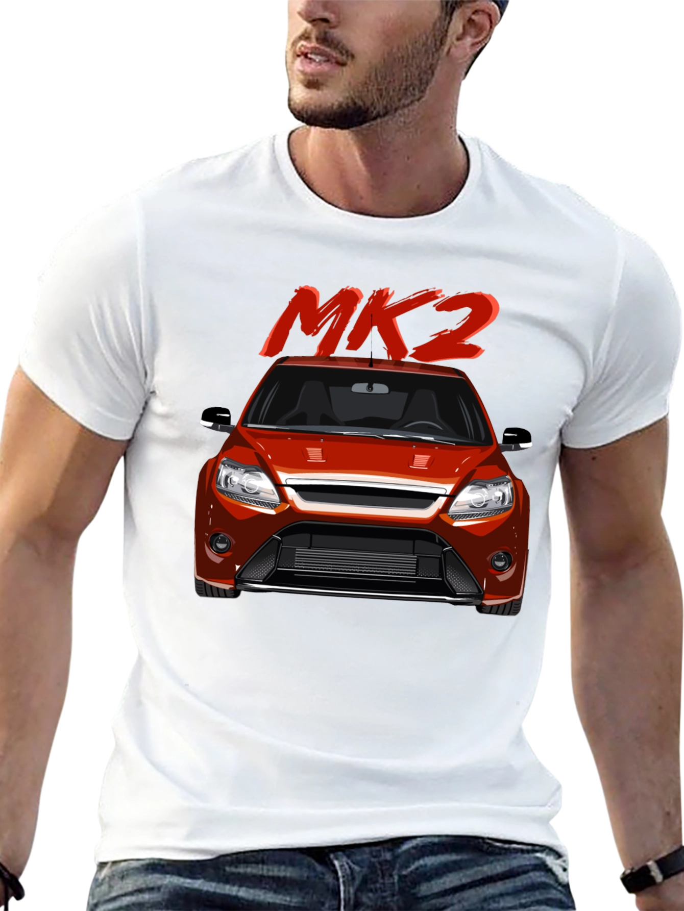 MK2 Car Graphic Tee - Stylish Automotive Apparel