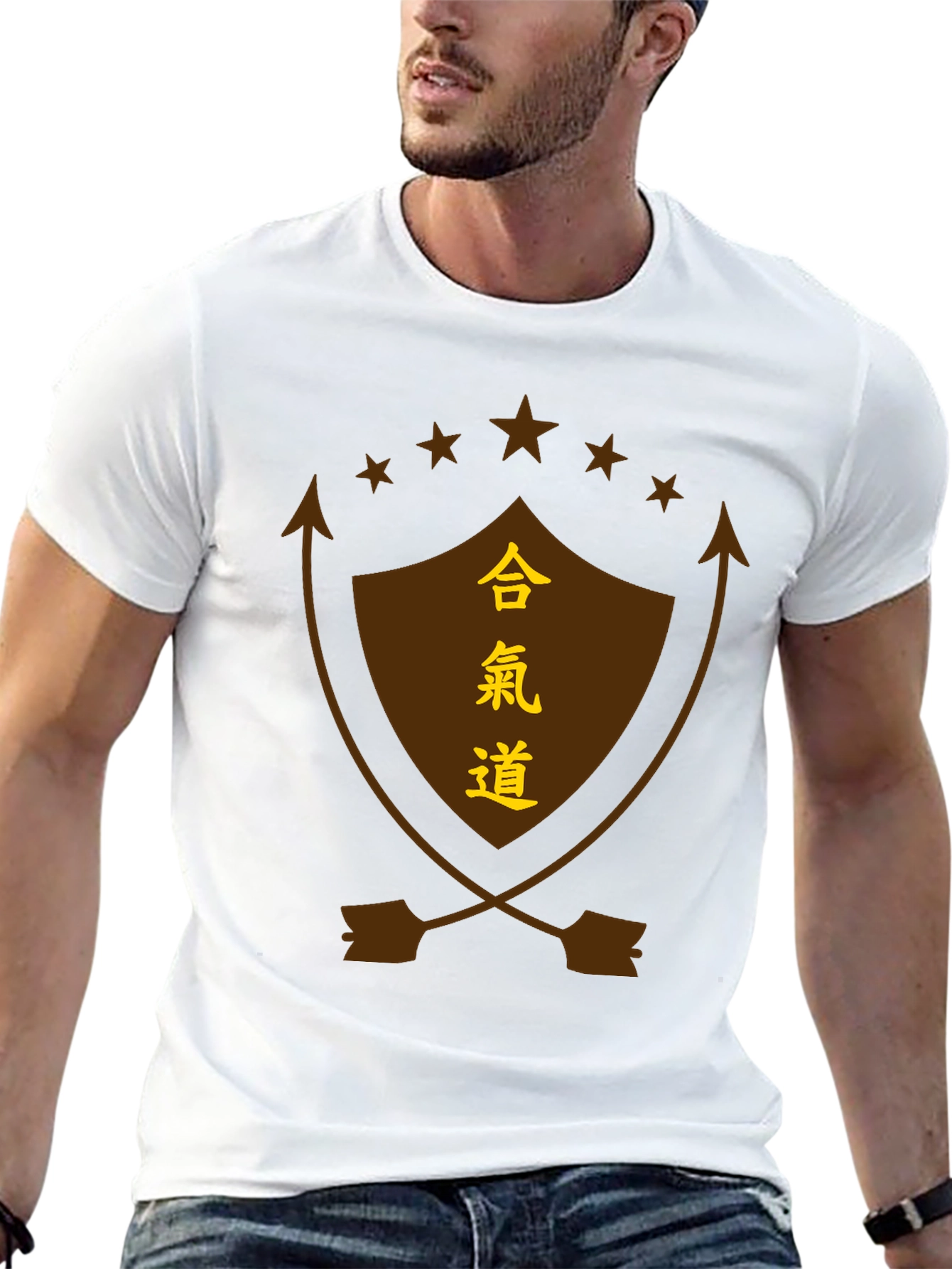 Aikido Shield Graphic Tee - Black