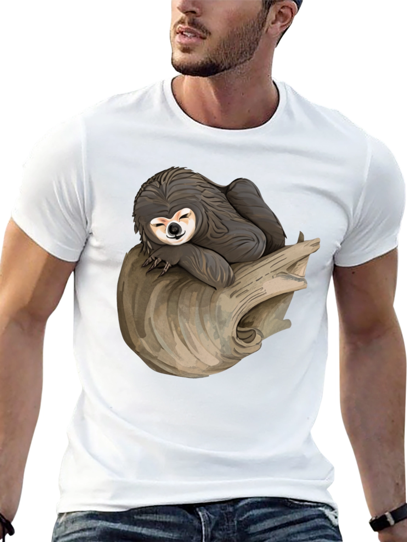 Sloth Nap T-Shirt - Relaxed Style