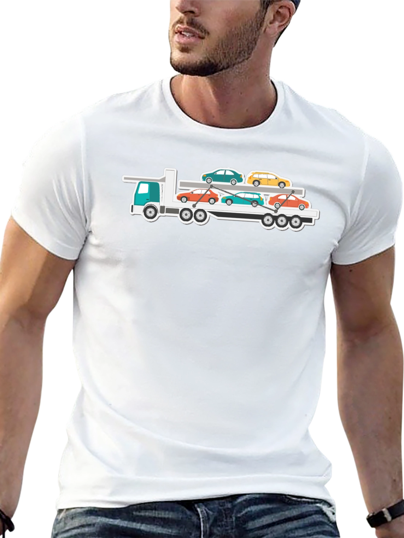 Car Carrier Truck T-Shirt - Automotive Enthusiast Tee