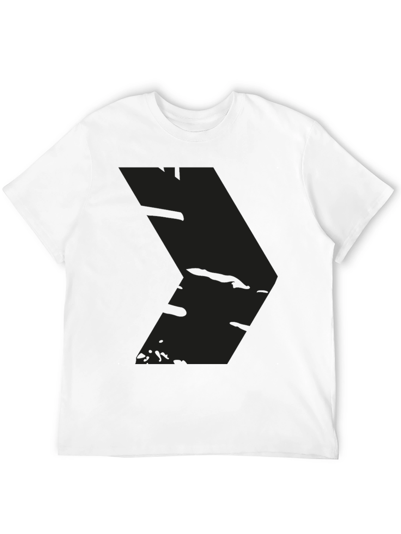 Mens Black Graphic Tee - Modern Style
