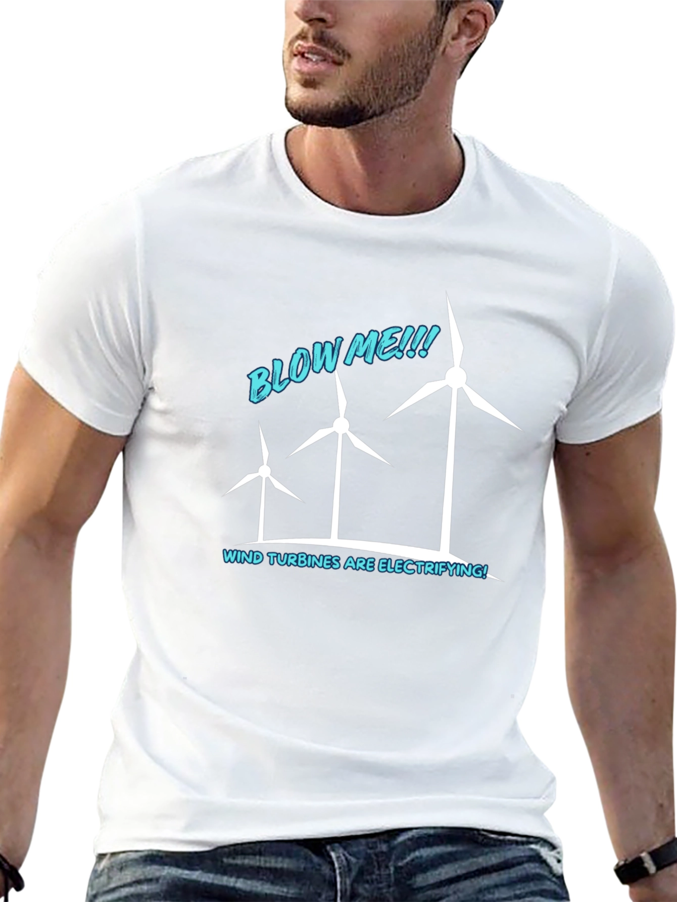 Wind Turbines Electrifying Graphic T-Shirt
