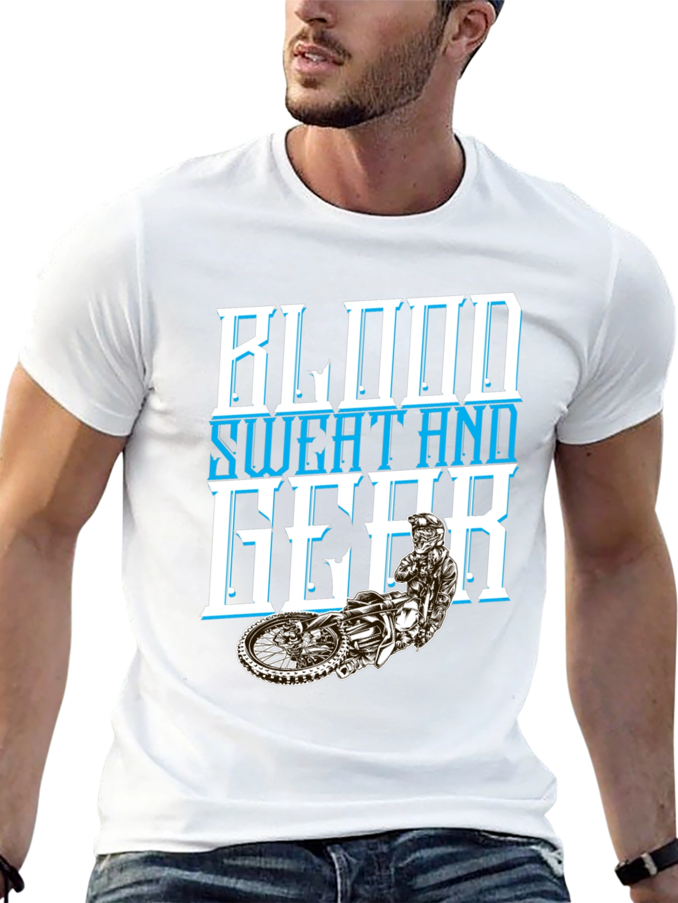 Blood Sweat and Gear Graphic T-Shirt