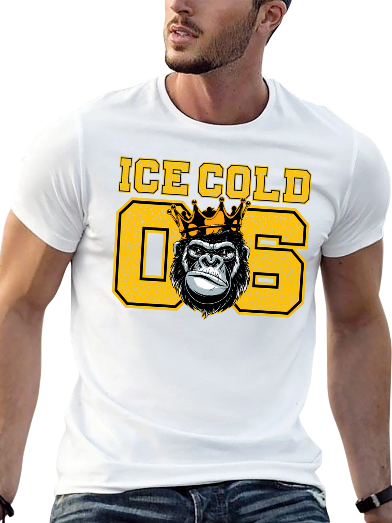 Ice Cold 06 Gorilla King Graphic T-Shirt