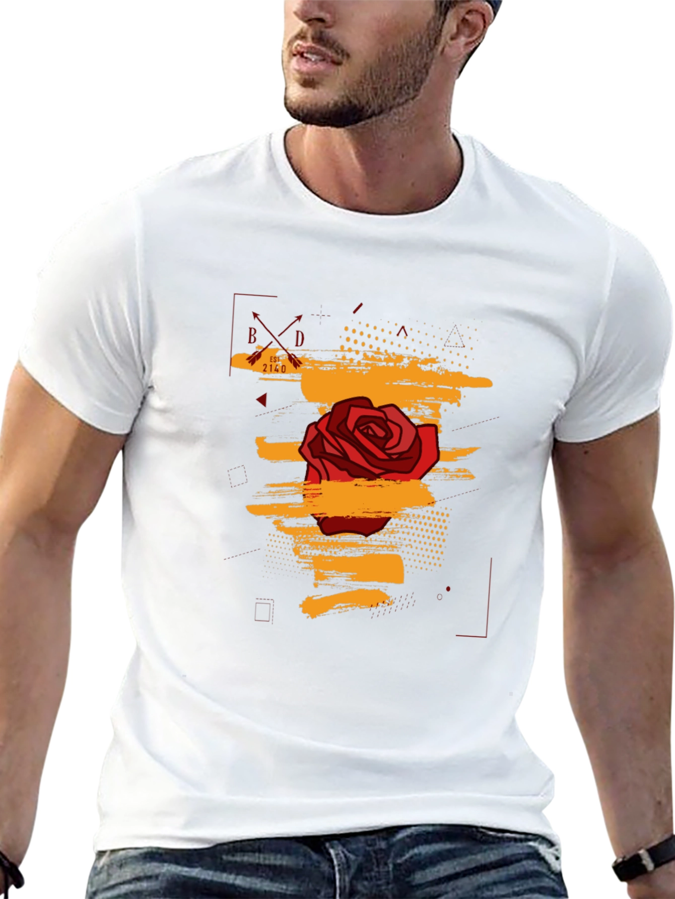 Rose Graphic Black T-Shirt - Trendy Streetwear