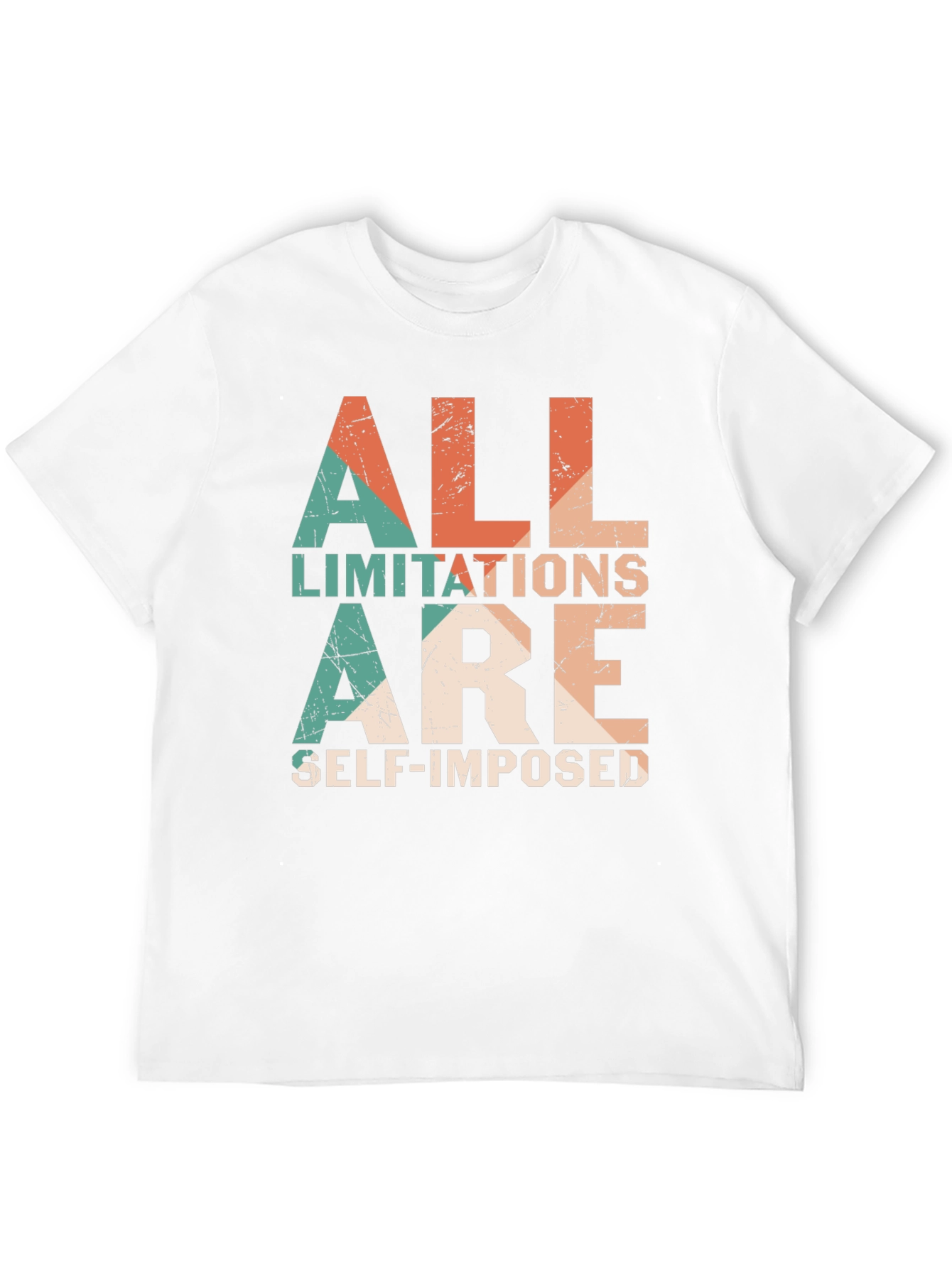 Inspirational Retro T-Shirt - All Limitations Self-Imposed