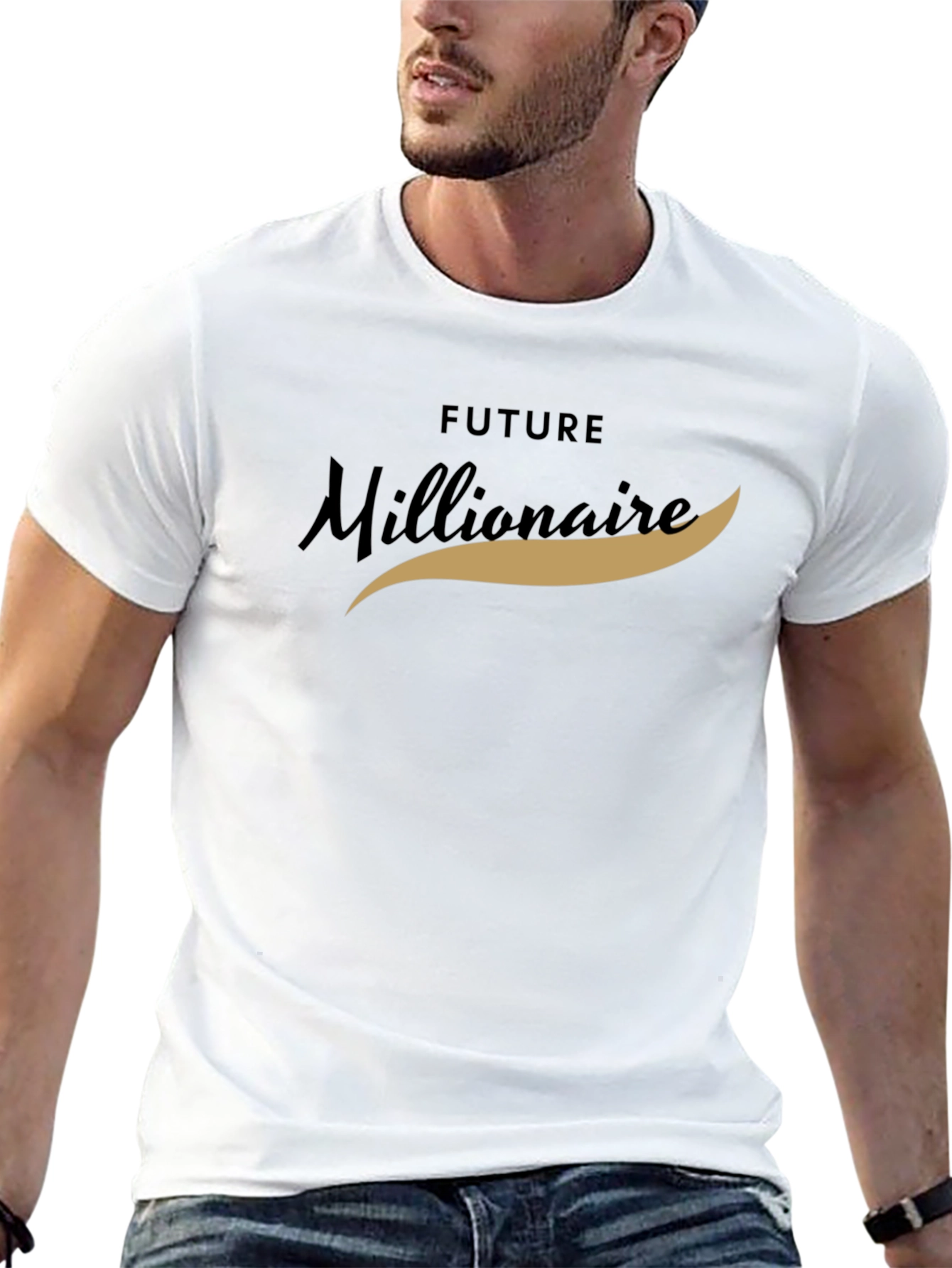 Future Millionaire Graphic Tee - Black