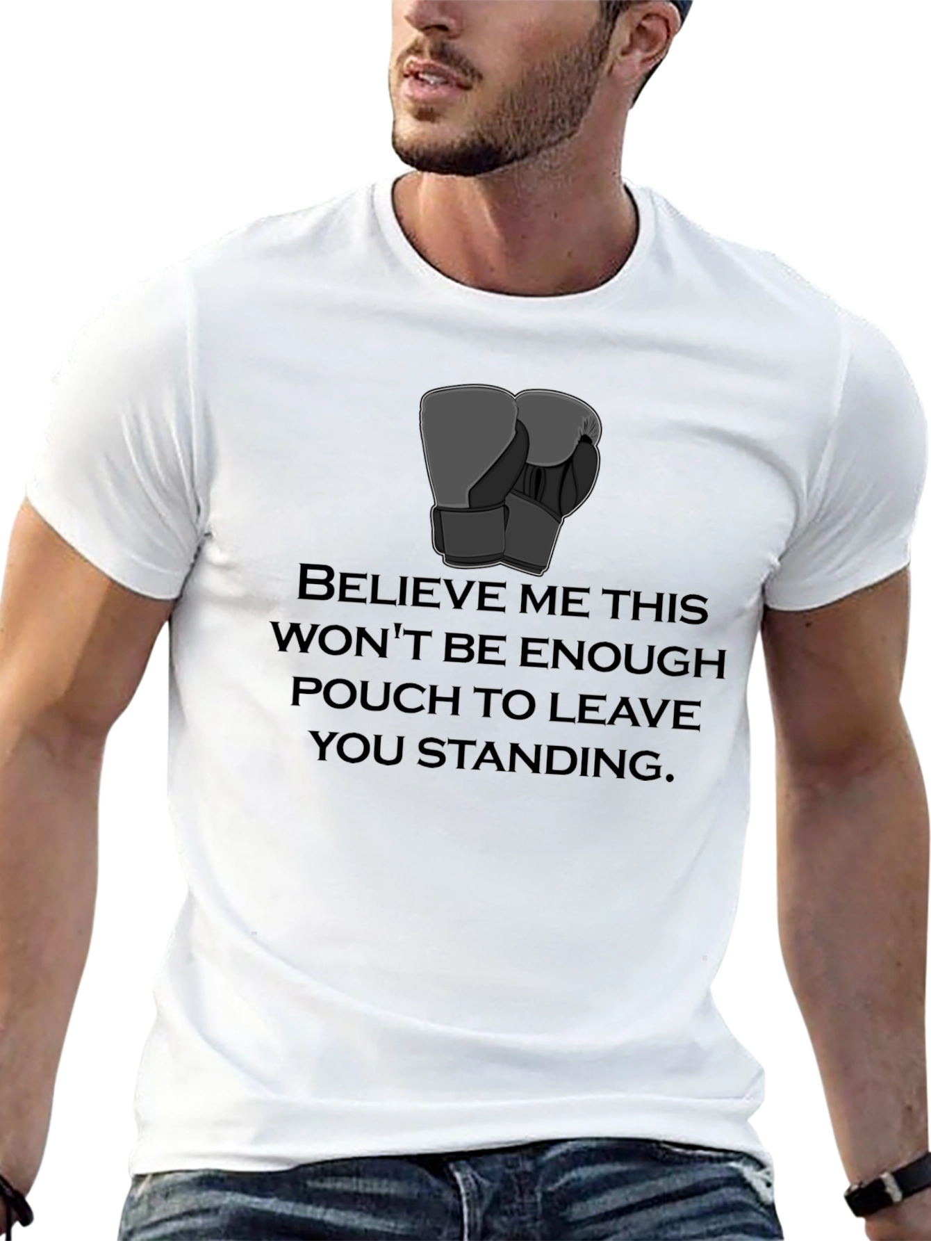Boxing Gloves Graphic T-Shirt - Knockout Punch Humor