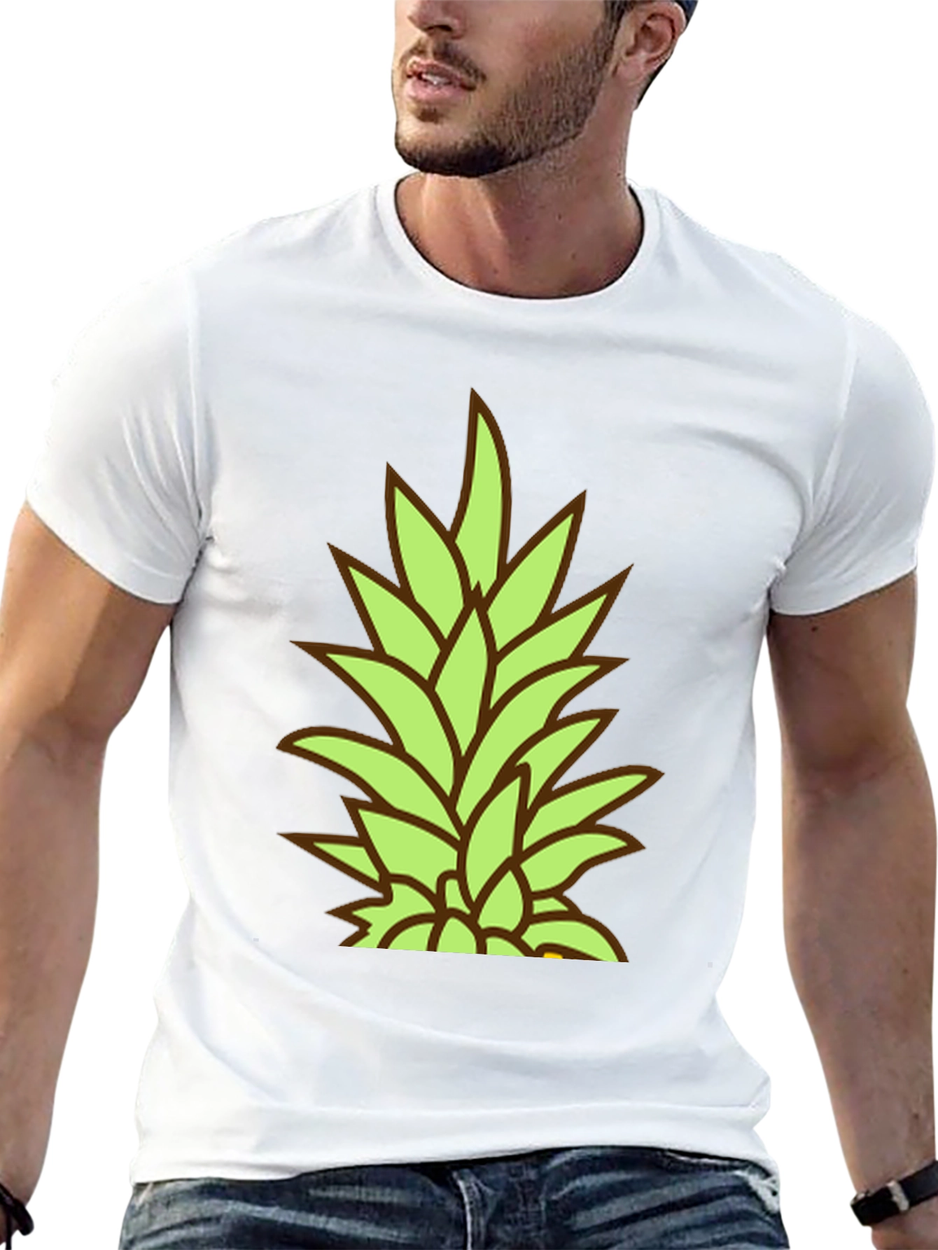 Pineapple Top Graphic Tee - Tropical Vibe