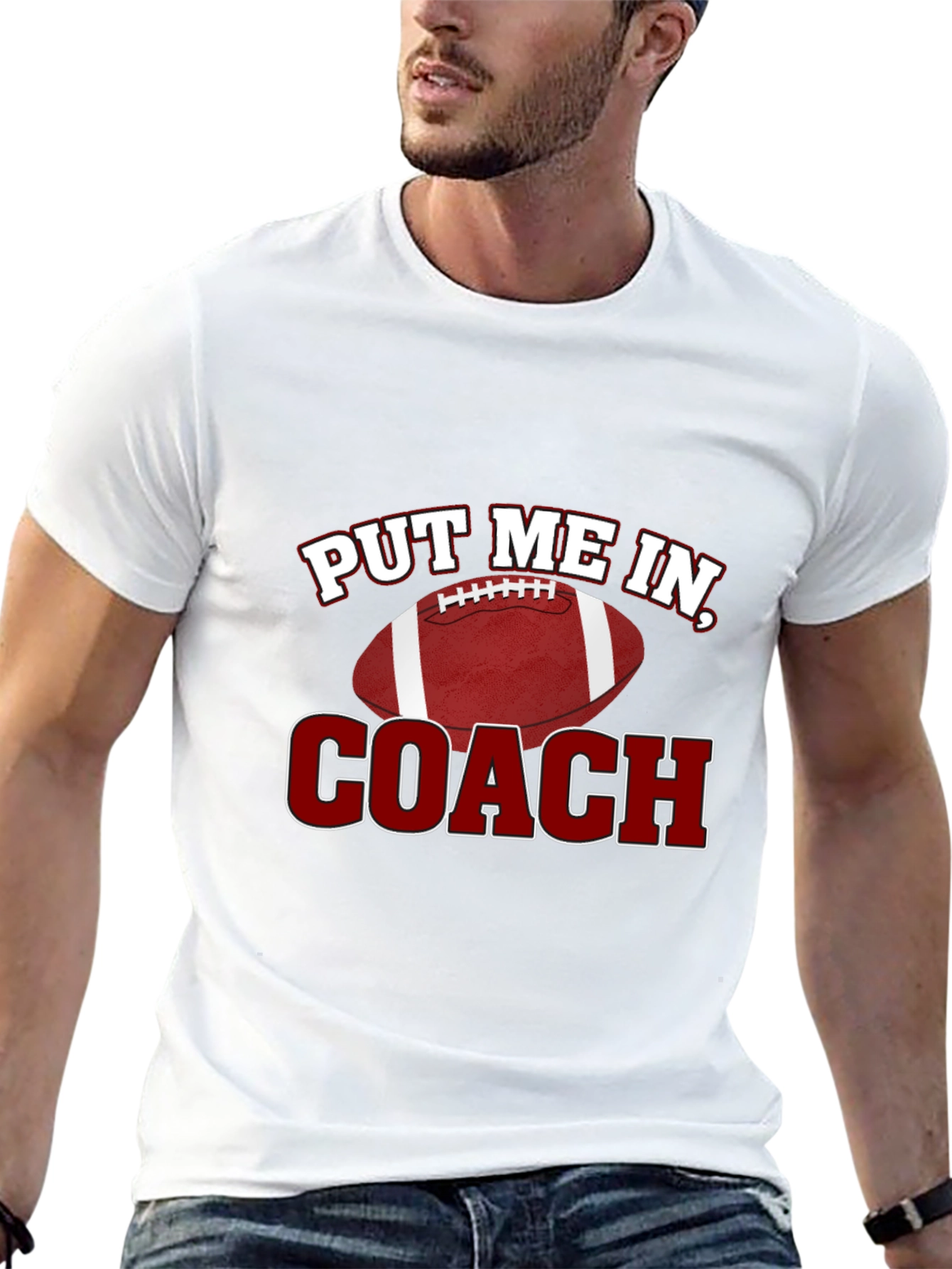 Put Me In Coach! Football Graphic Tee