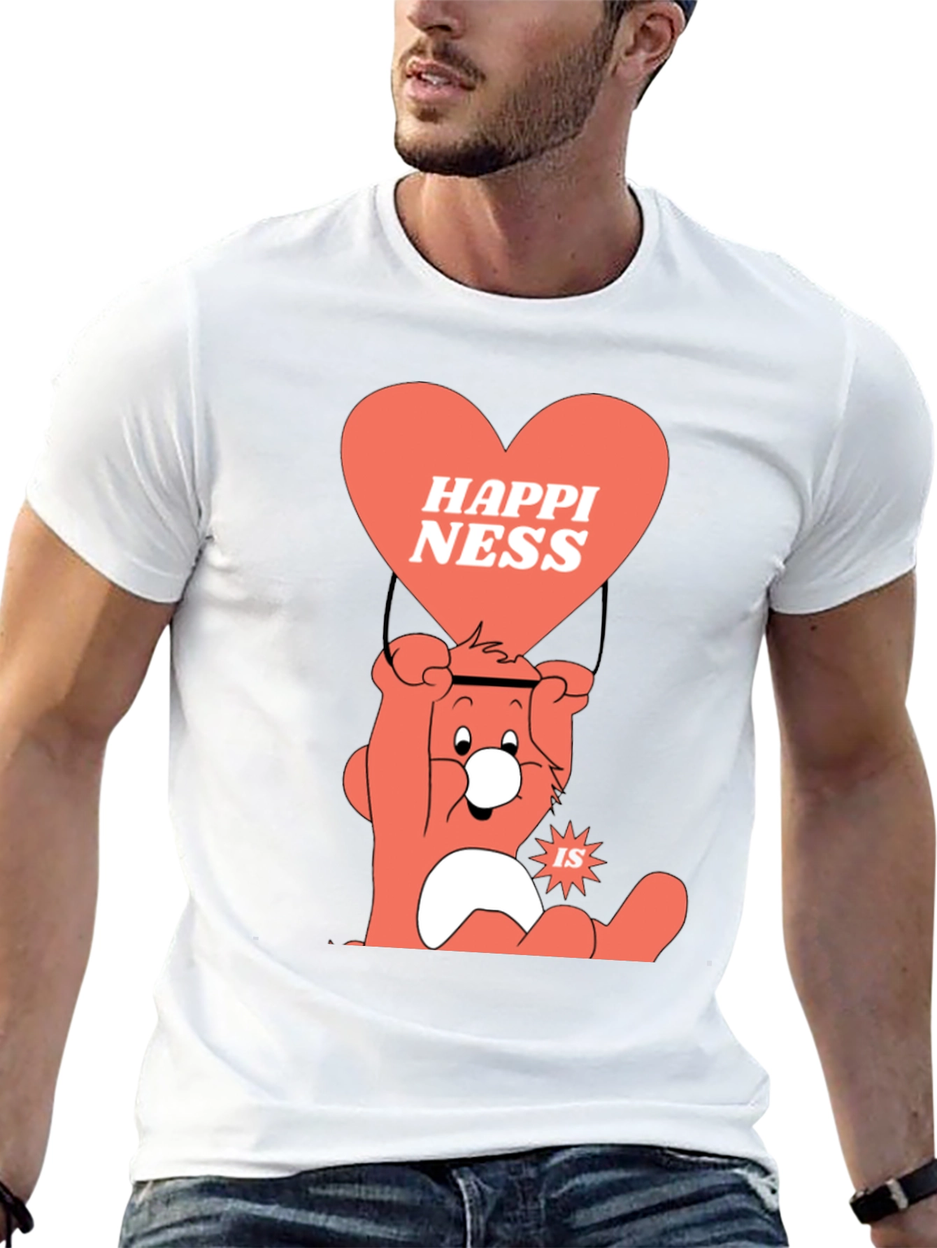 Happiness Bear Graphic T-Shirt
