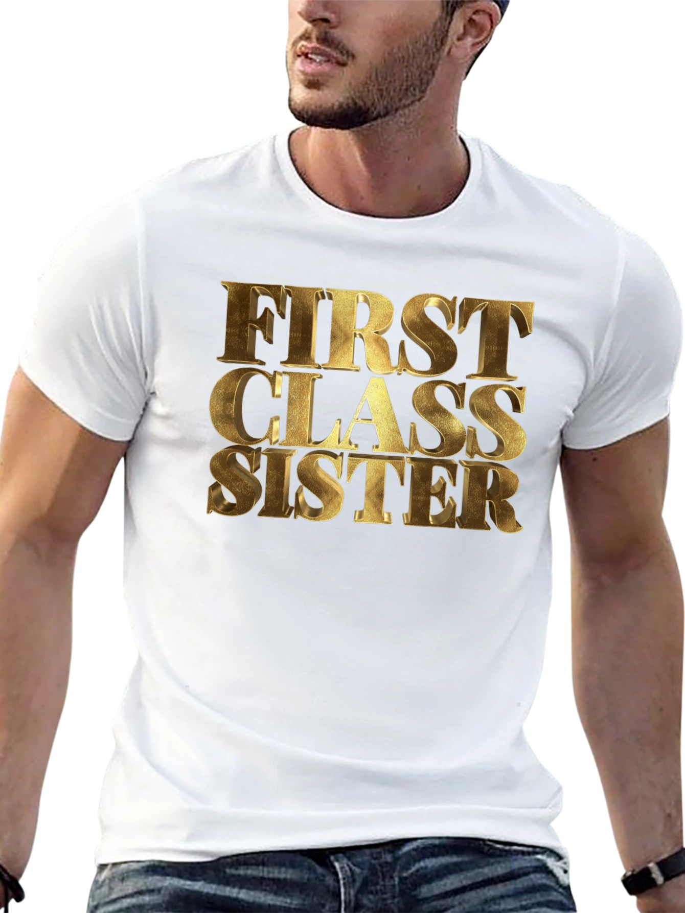 First Class Sister Graphic Tee - Black