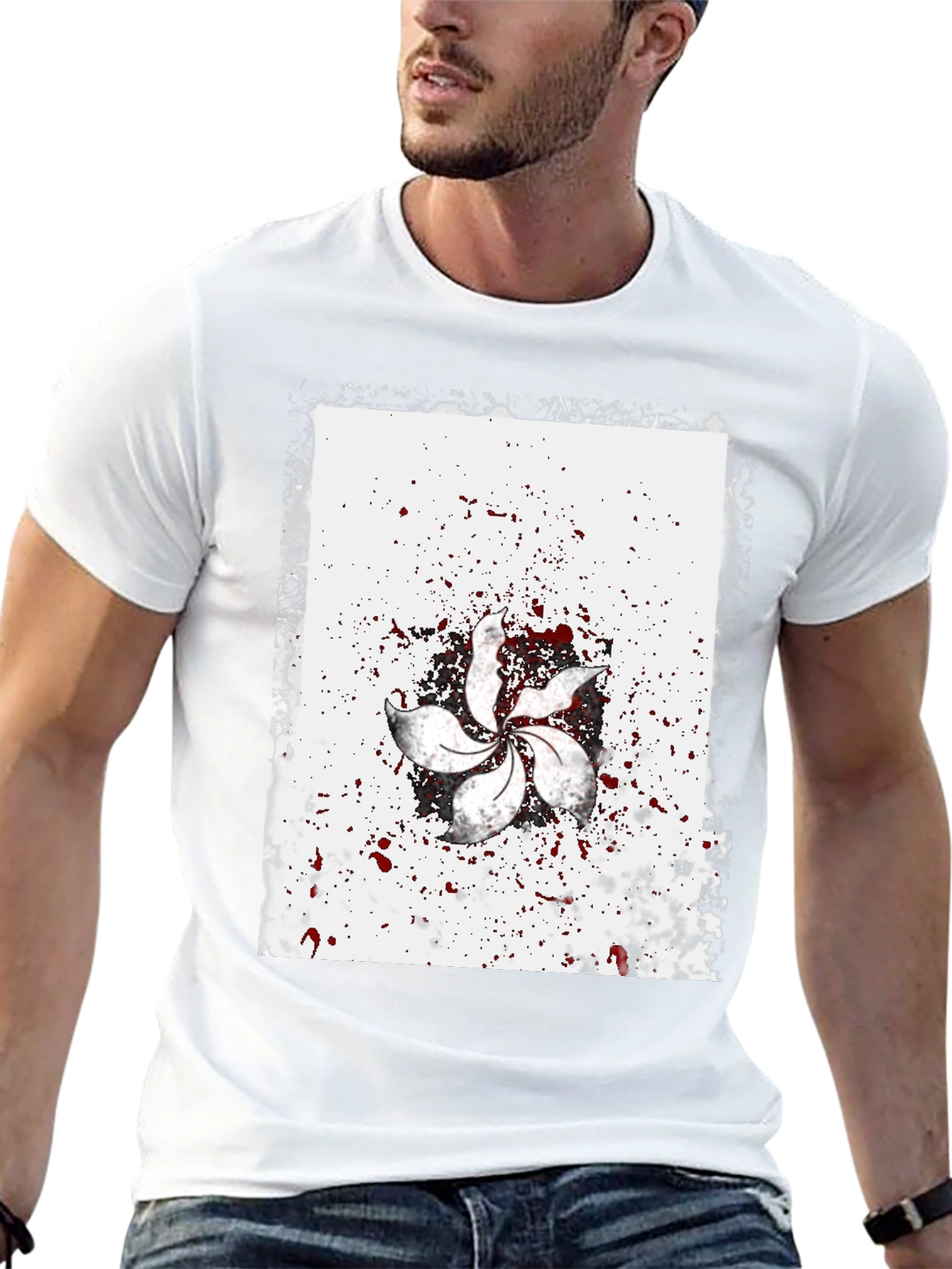 Statement Graphic Tee - Hong Kong Bauhinia Flower