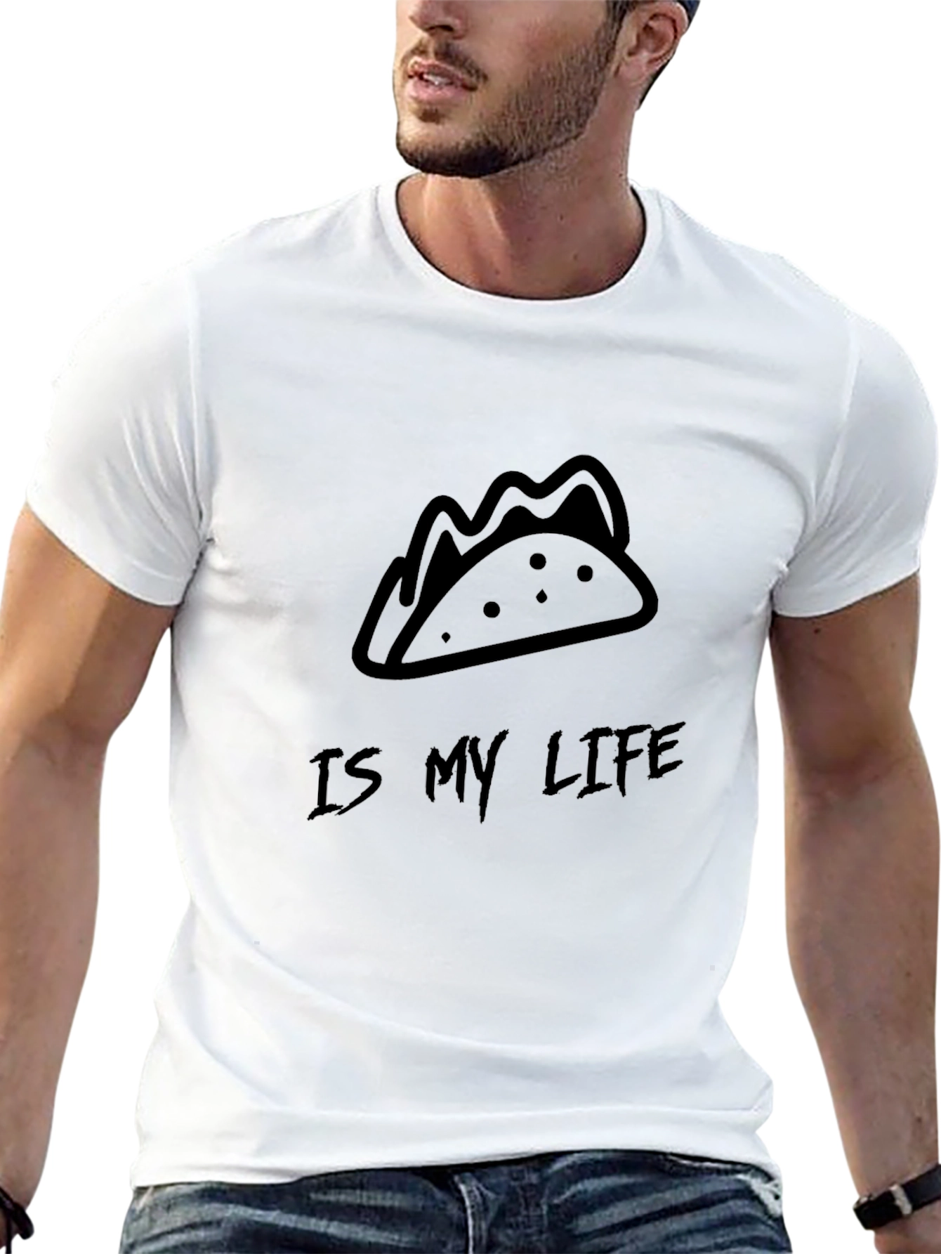 Taco Is My Life Black T-Shirt