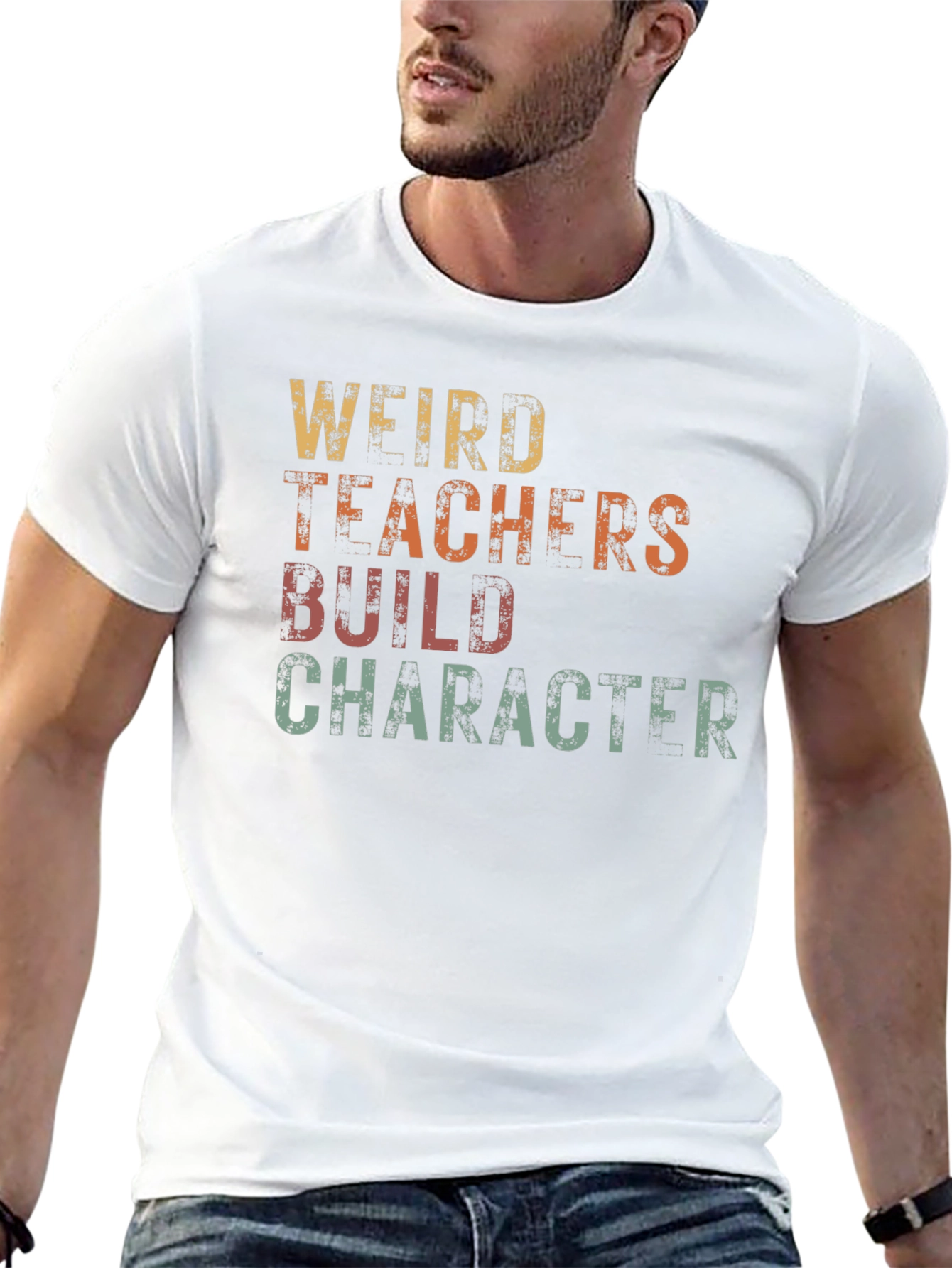 Weird Teachers Build Character Graphic T-Shirt