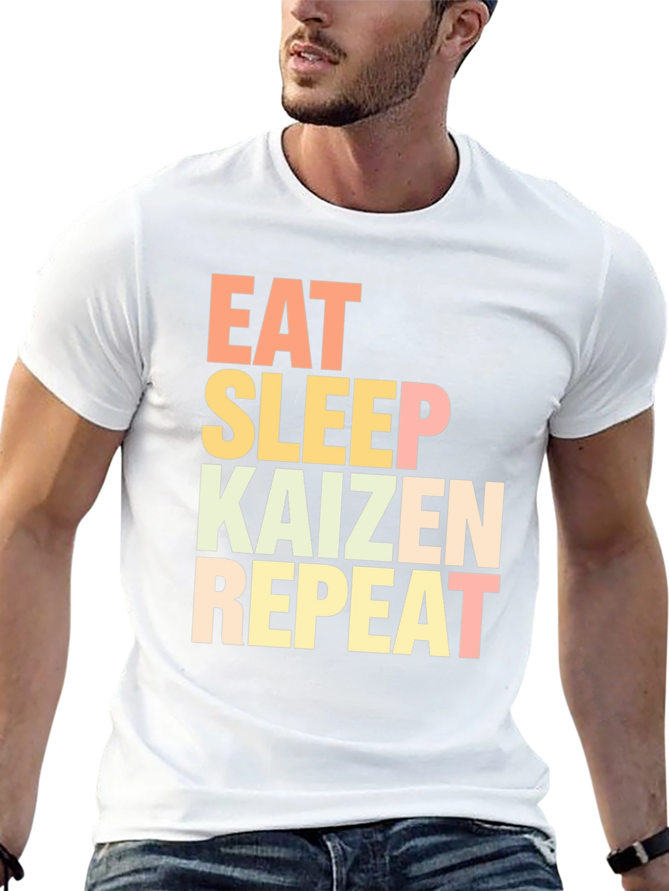 Eat Sleep Kaizen Repeat Graphic Tee