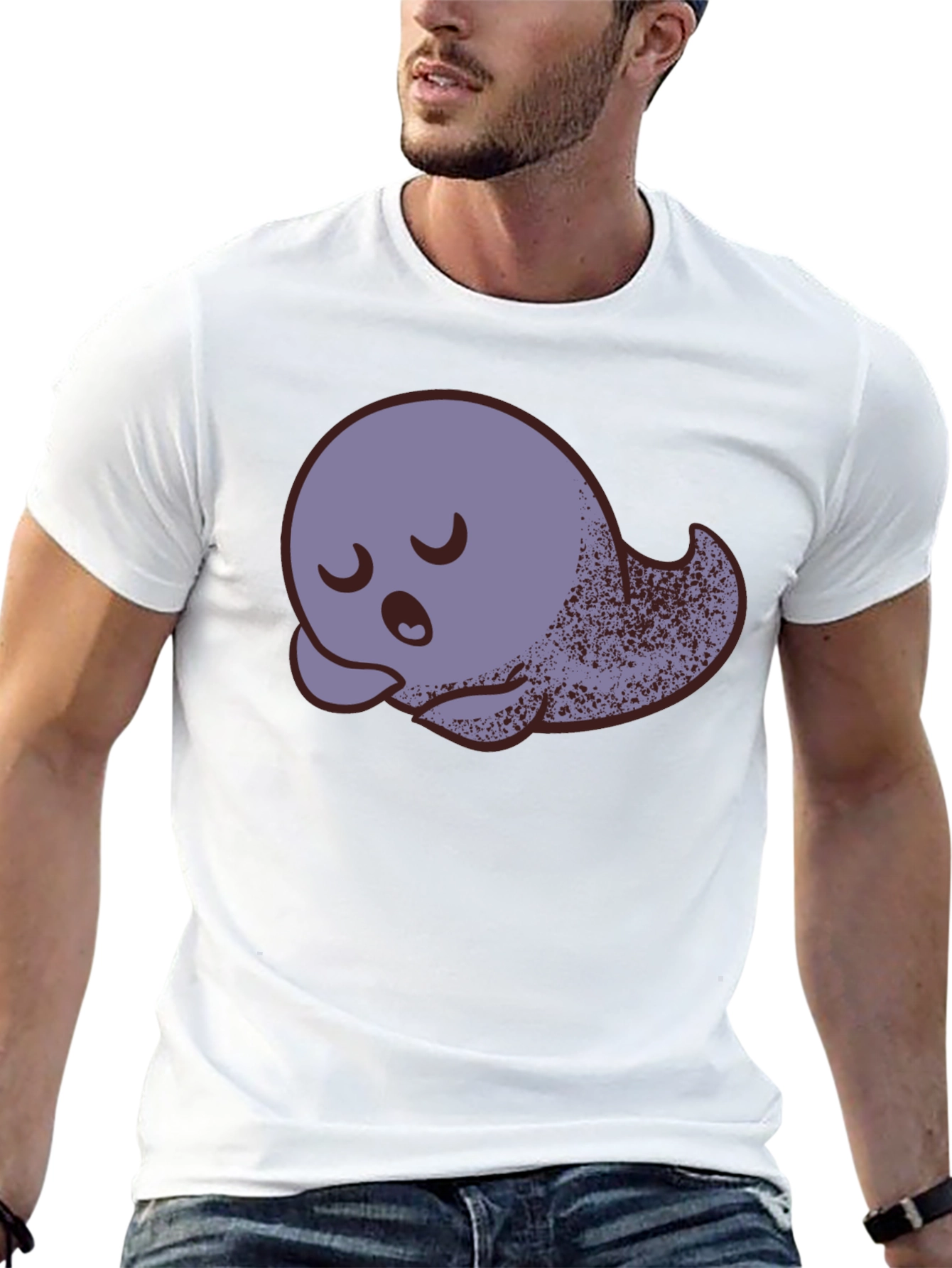 Sleepy Ghost T-Shirt - Cute and Comfortable