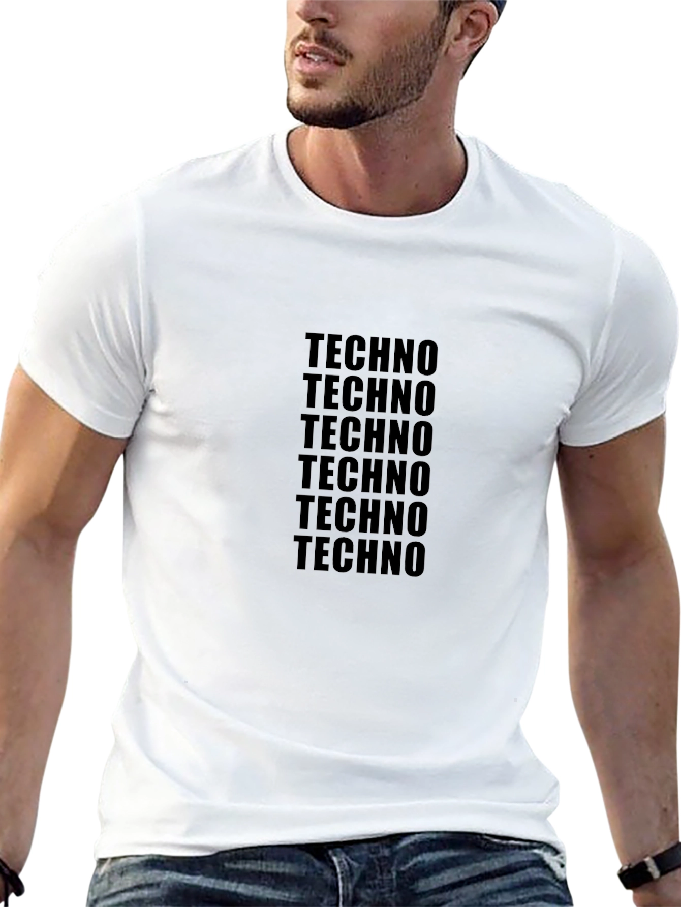 Techno Music T-Shirt - Minimalist Design