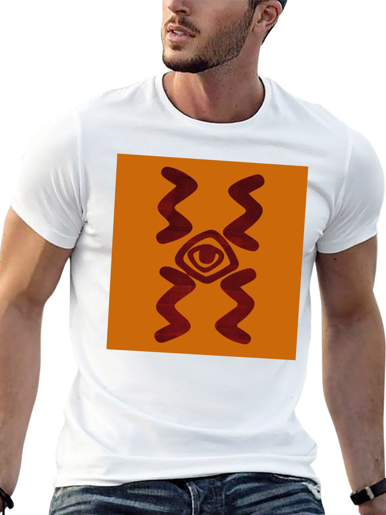 Eye Graphic Tee - Unique Patterned Cotton Shirt