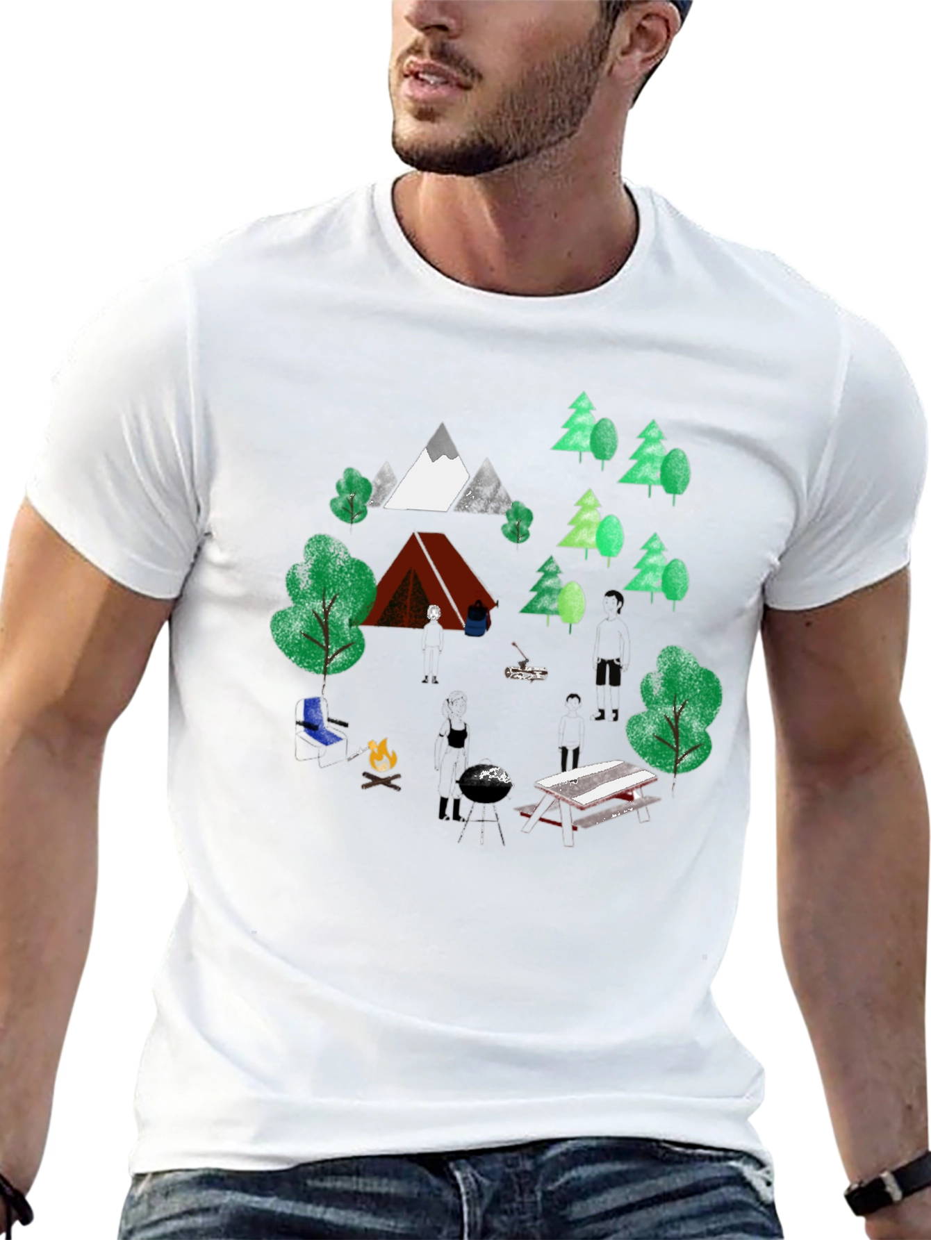 Camping Trip Graphic Tee - Nature Lover T-Shirt