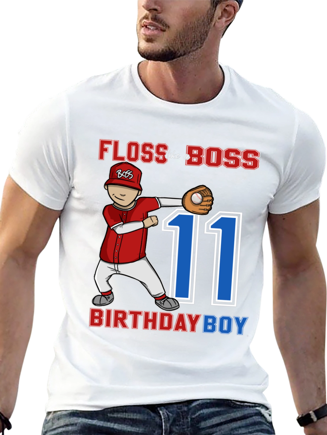 Floss Like a Boss 11th Birthday Boy T-Shirt