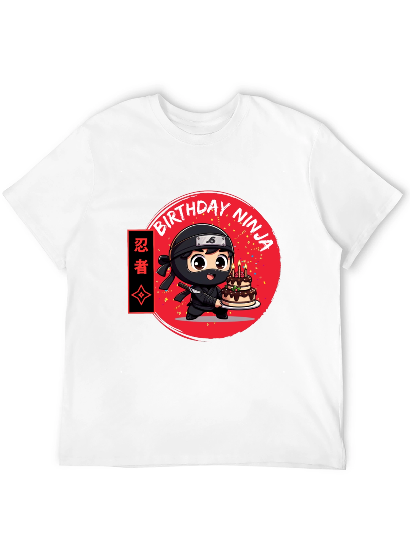 Birthday Ninja Graphic Tee - Cool Anime Style Shirt
