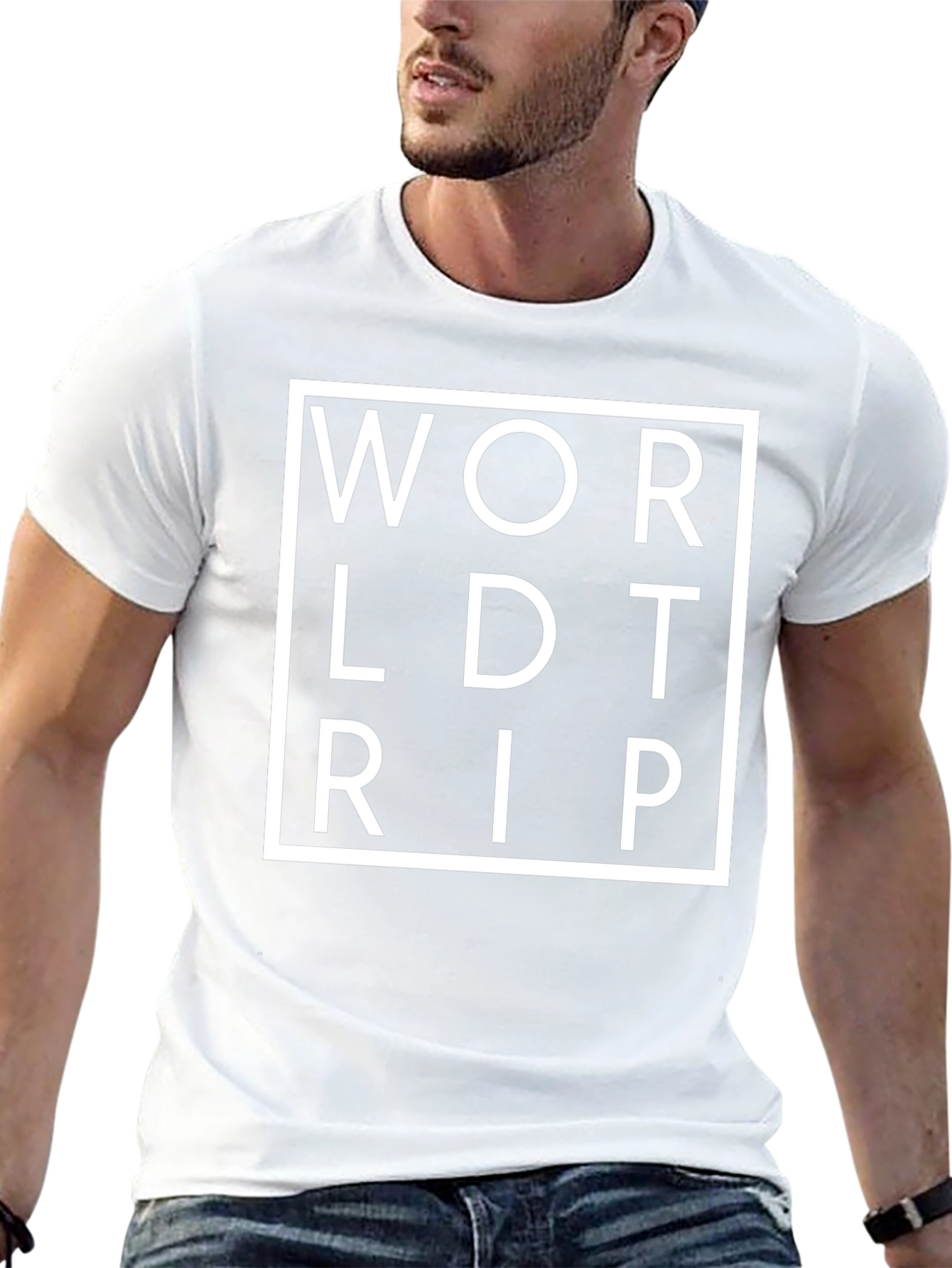 World Trip Black Graphic Tee