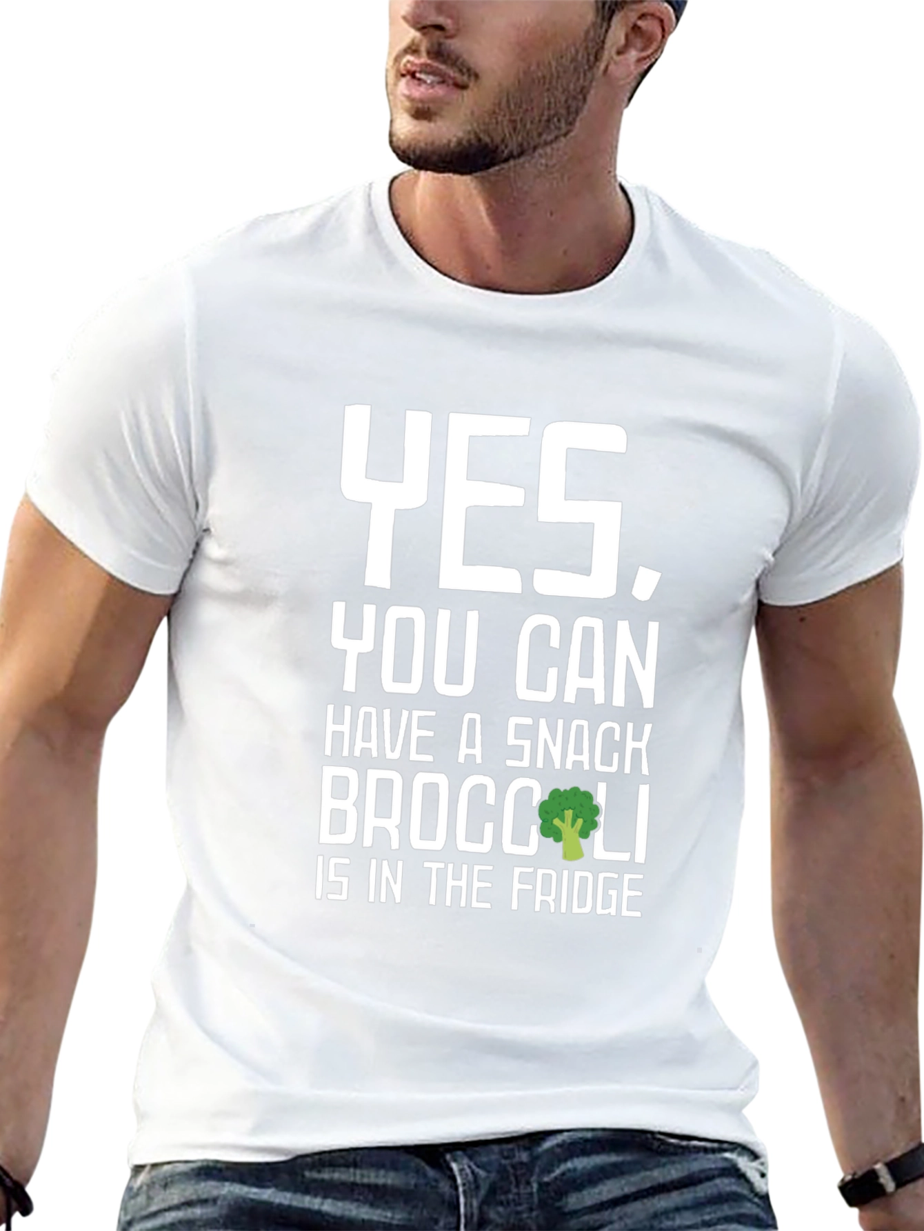 Snack Broccoli T-Shirt - Funny Vegan Tee